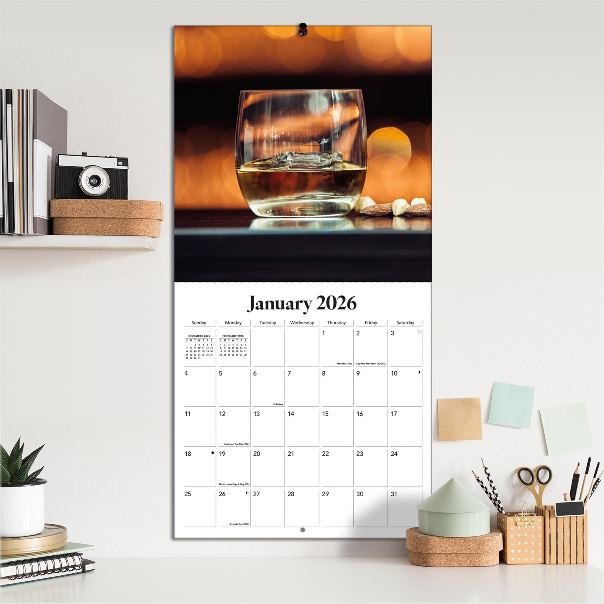 Whiskey Wall  2026 Calendar