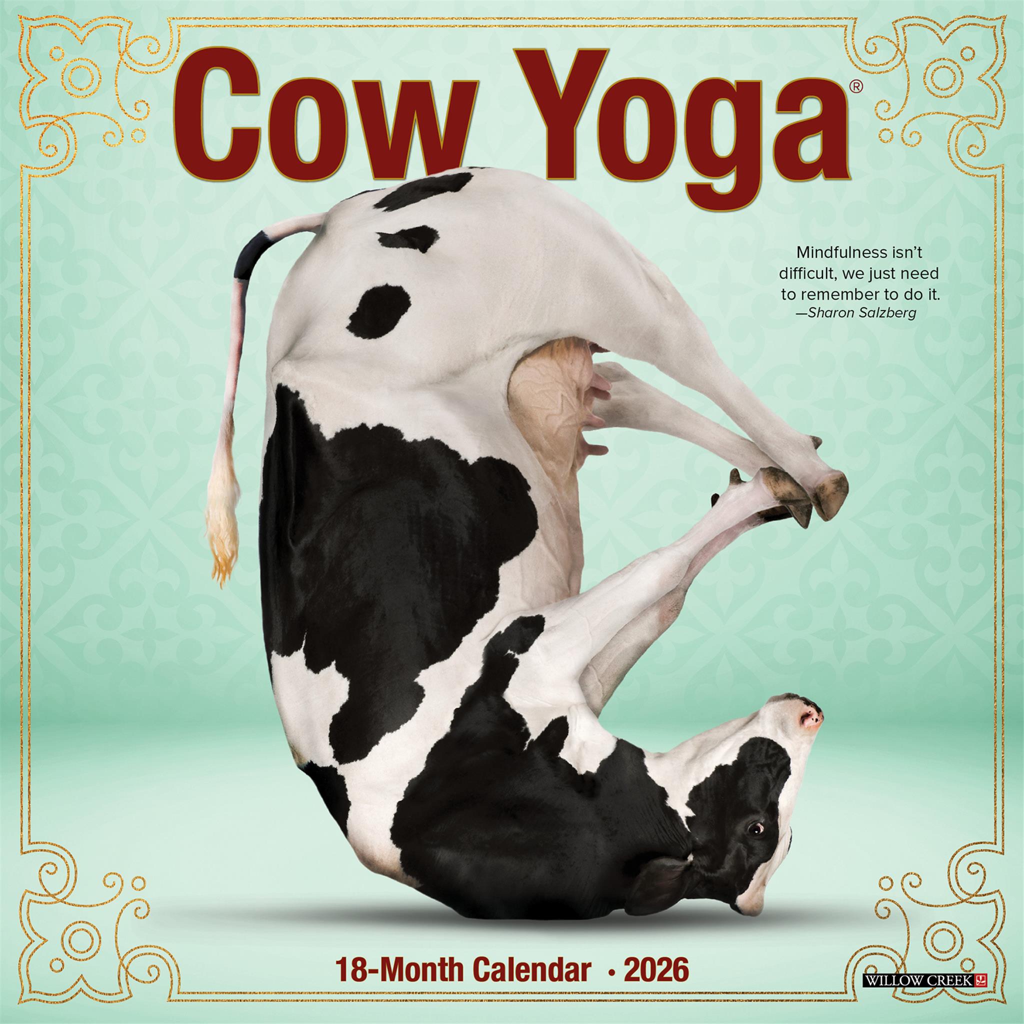 Mini-calendrier Cow Yoga 2026