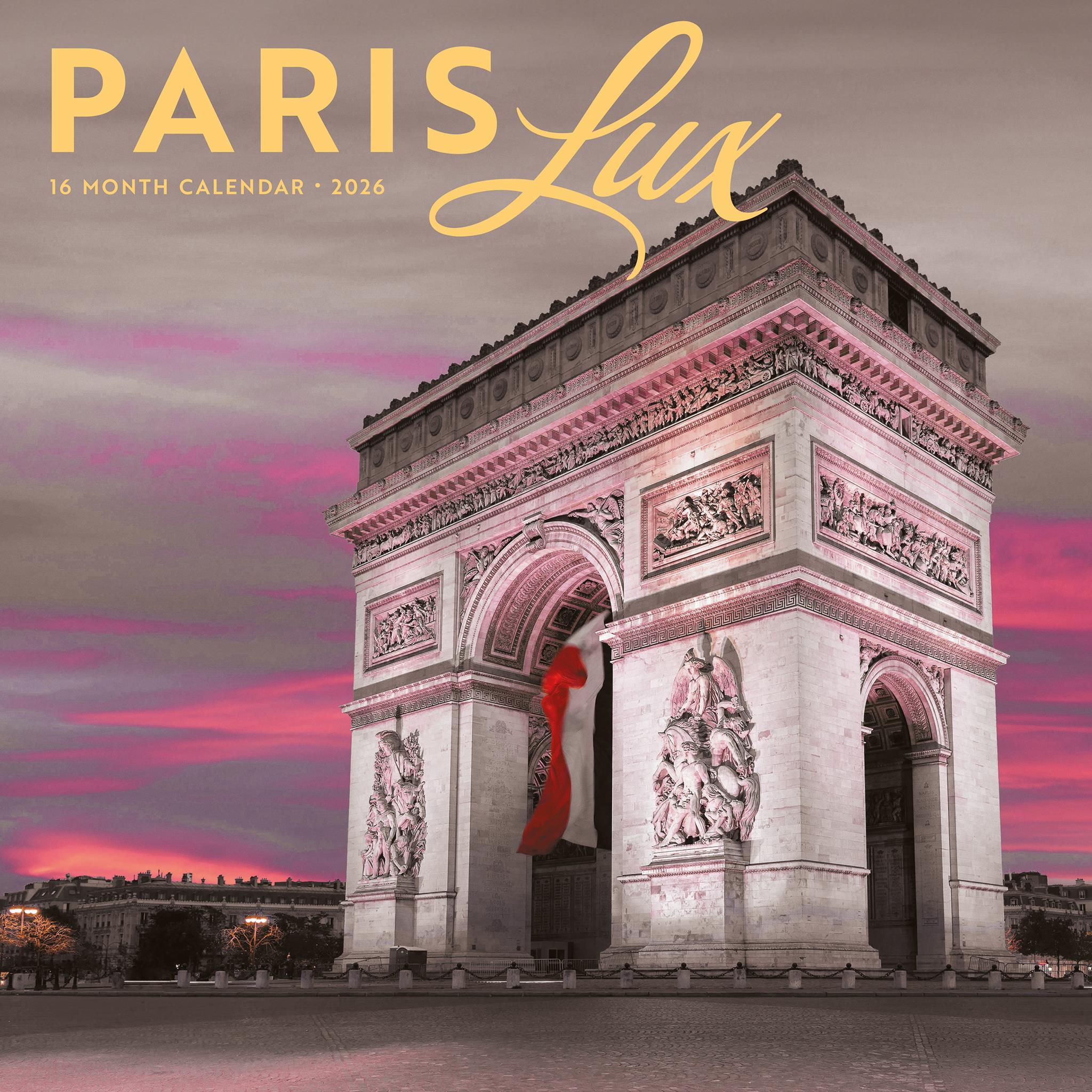 Calendrier mural Paris Lux 2026