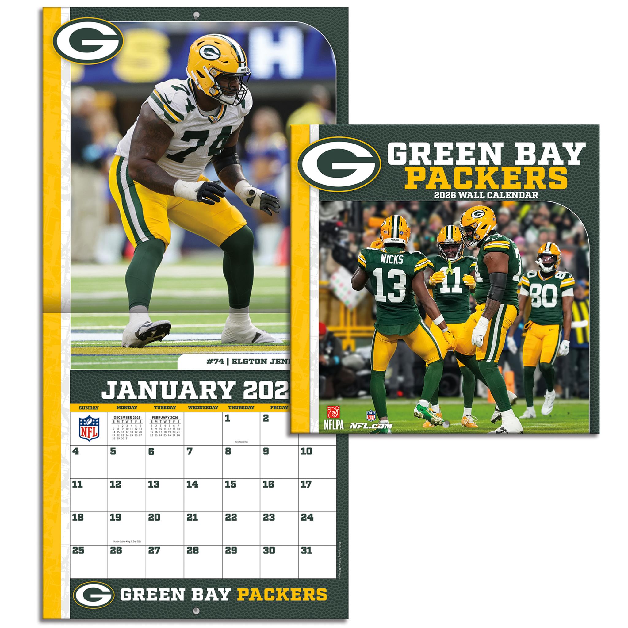 NFL Green Bay Packers 2026 Mini Calendar - Online Only