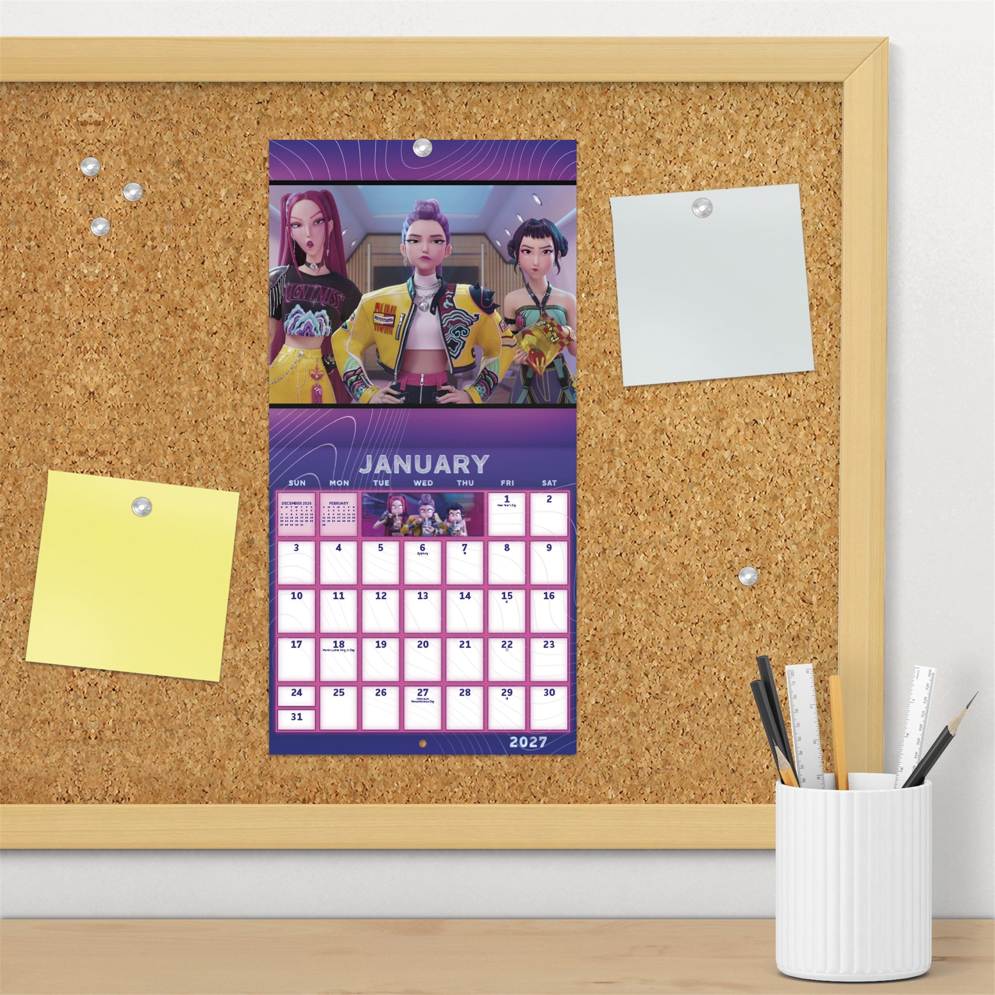 K-Pop Demon Hunters 2027 Mini Calendar