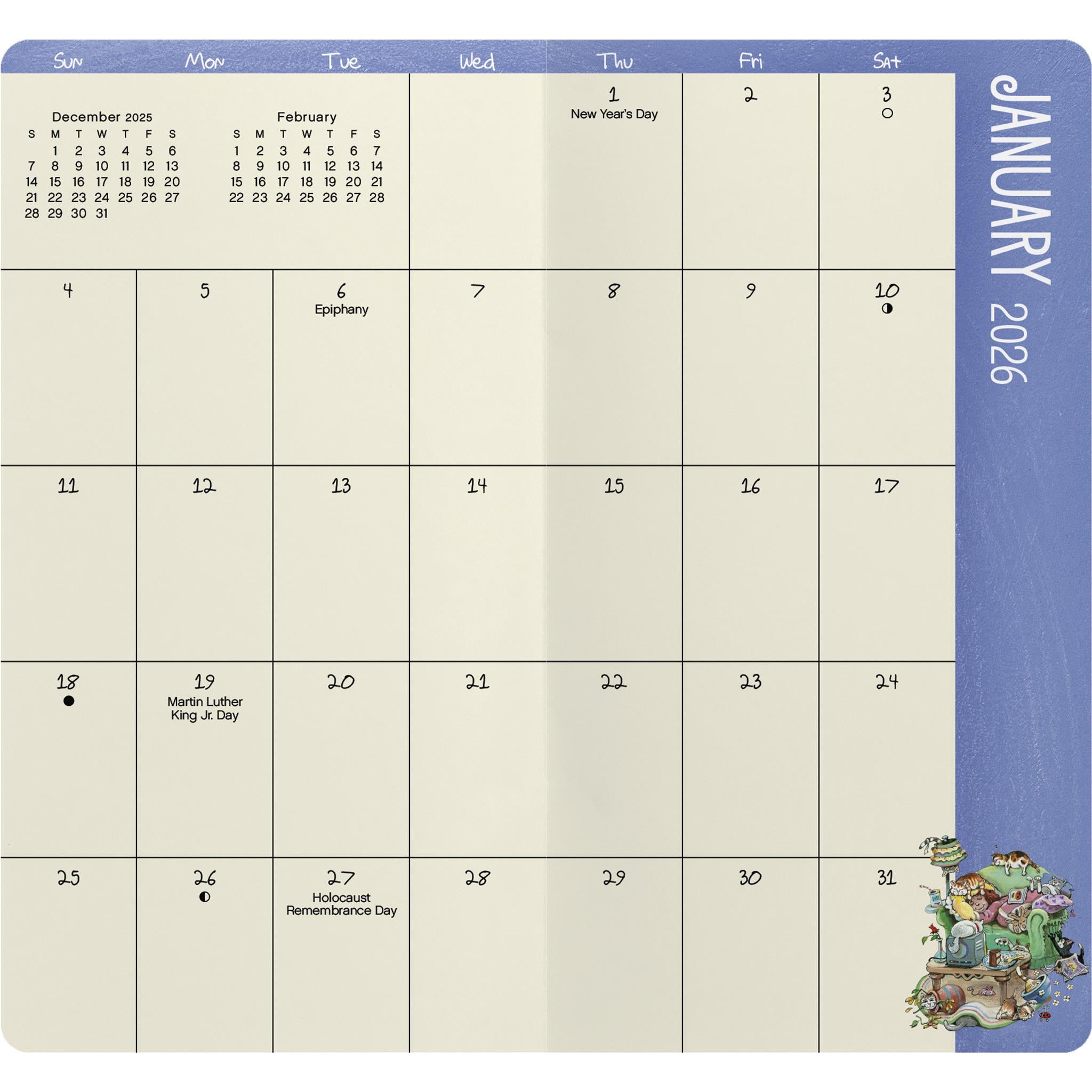 Gary Patterson Cats 2026 2 Yr Pocket Planner Calendar - Online Only