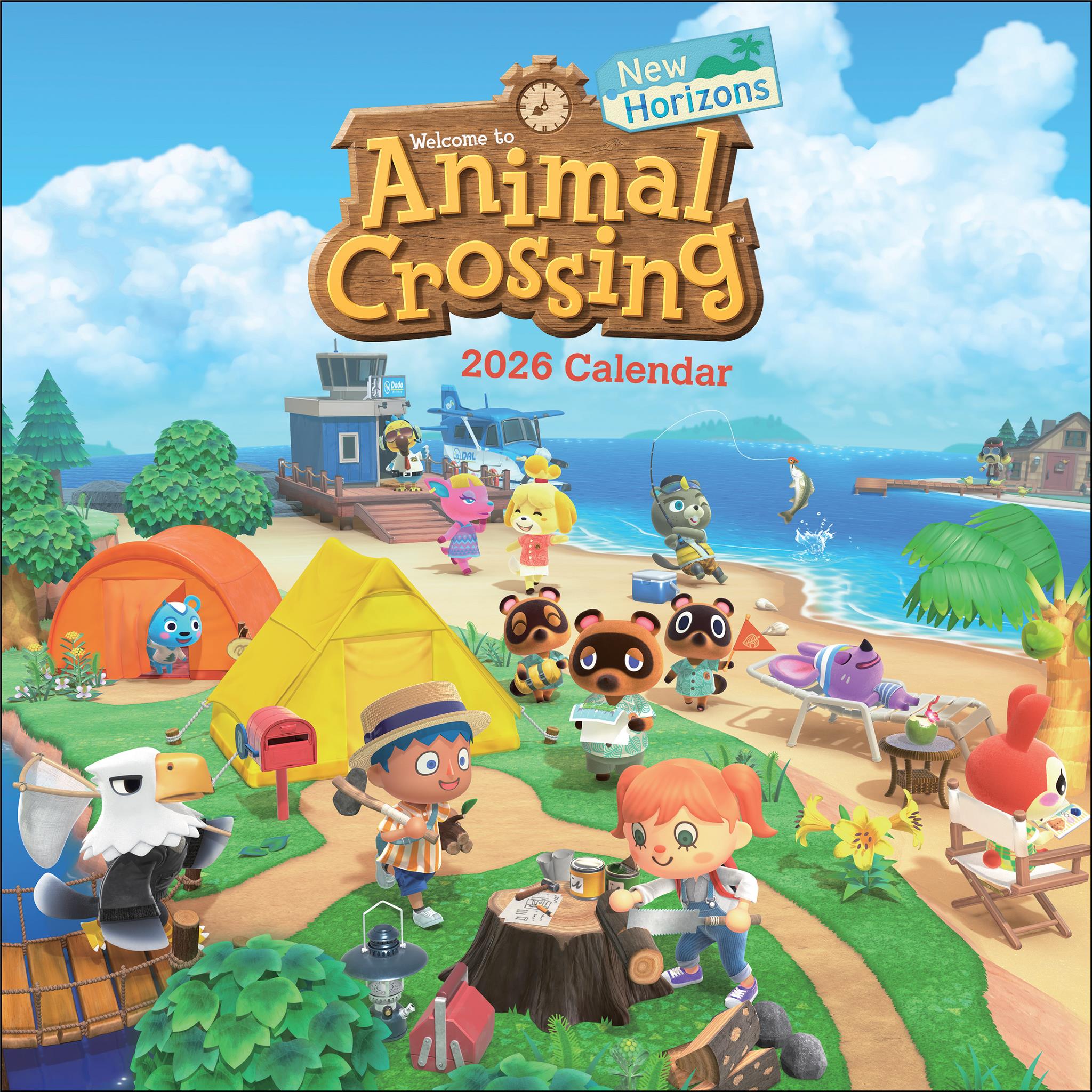 Calendrier mural Animal Crossing New Horizons 2026
