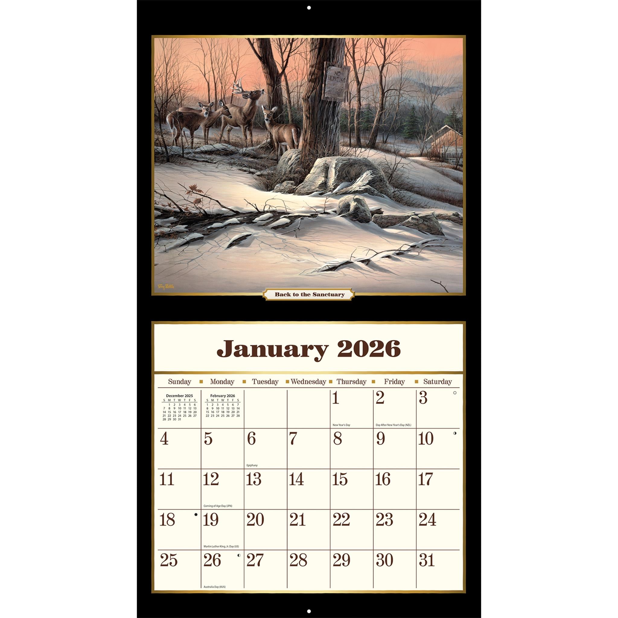 Terry Redlin 2026 Deluxe Wall Calendar