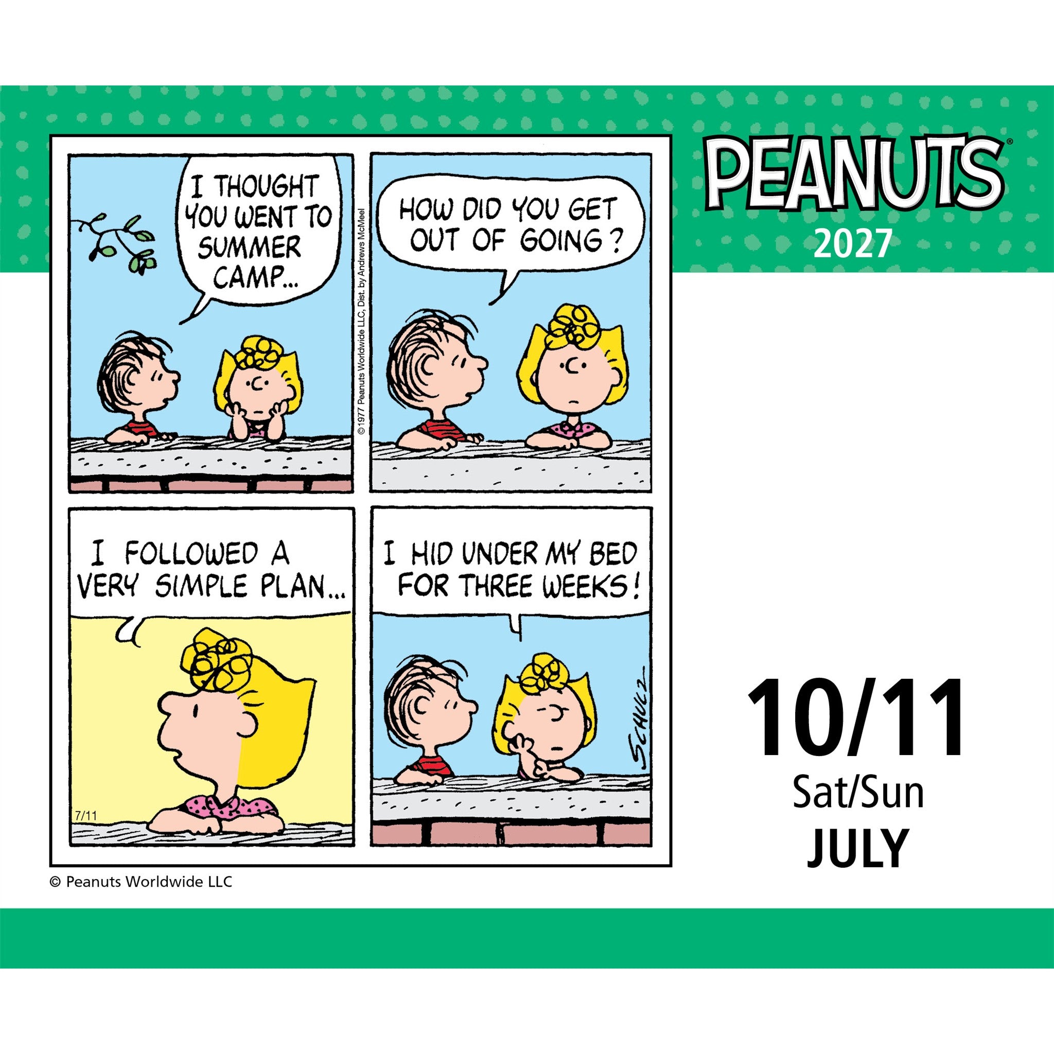 Peanuts® 2027 Box Calendar