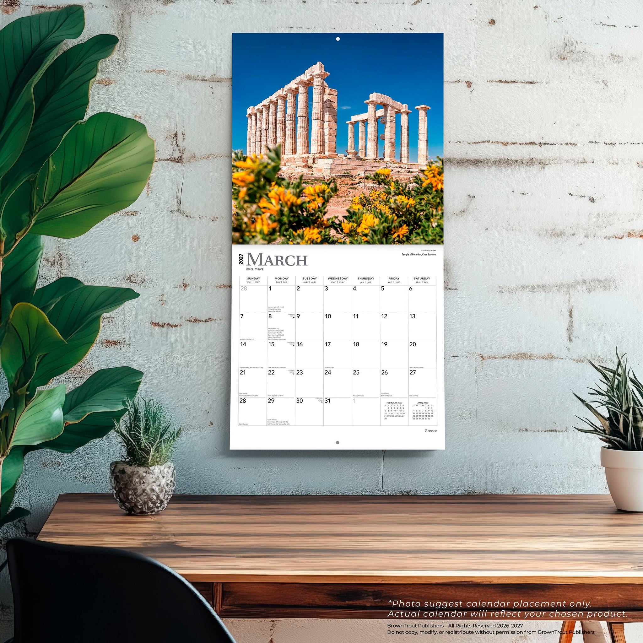 Greece 2027 Wall Calendar - Online Only