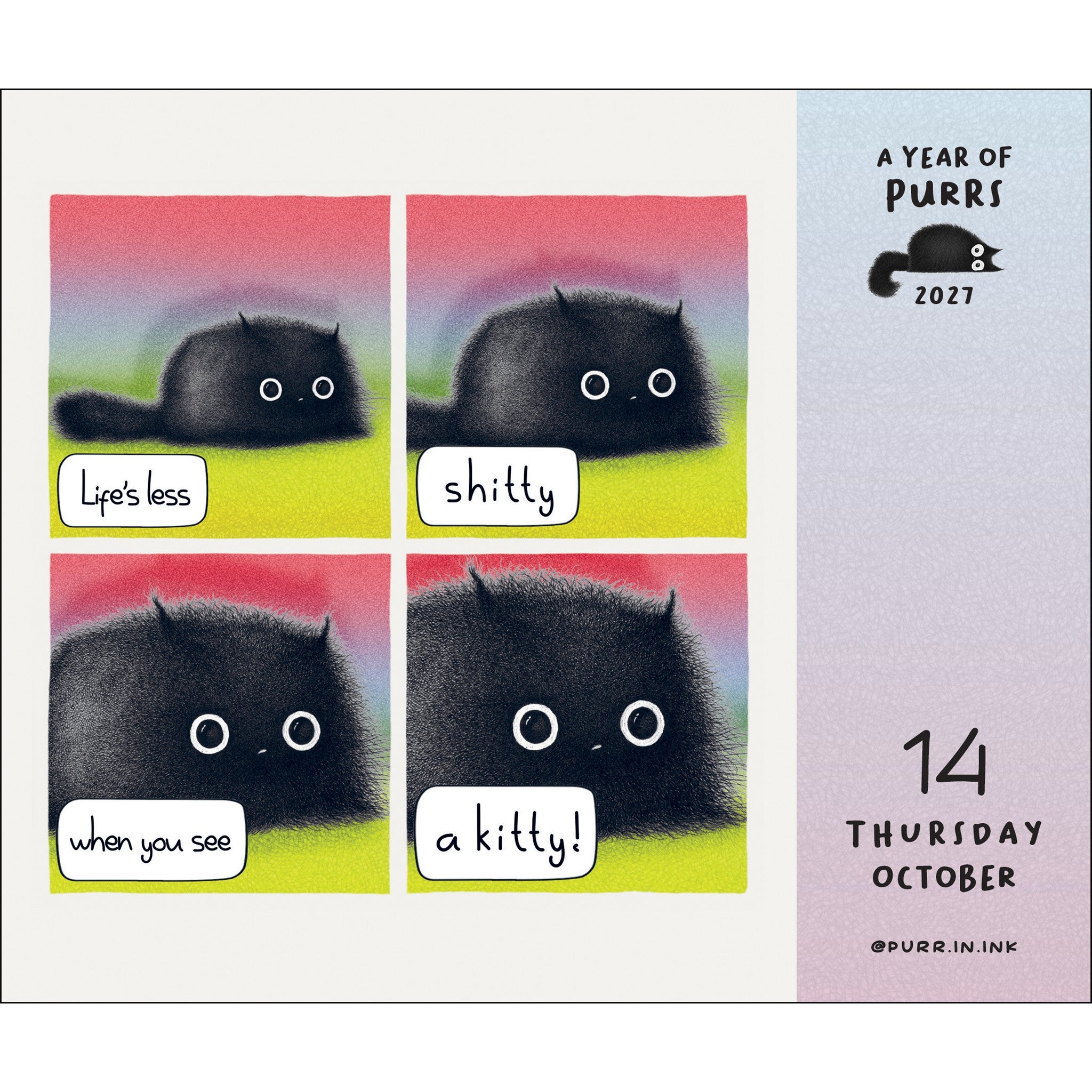 A Year of Purrs 2027 Box Calendar