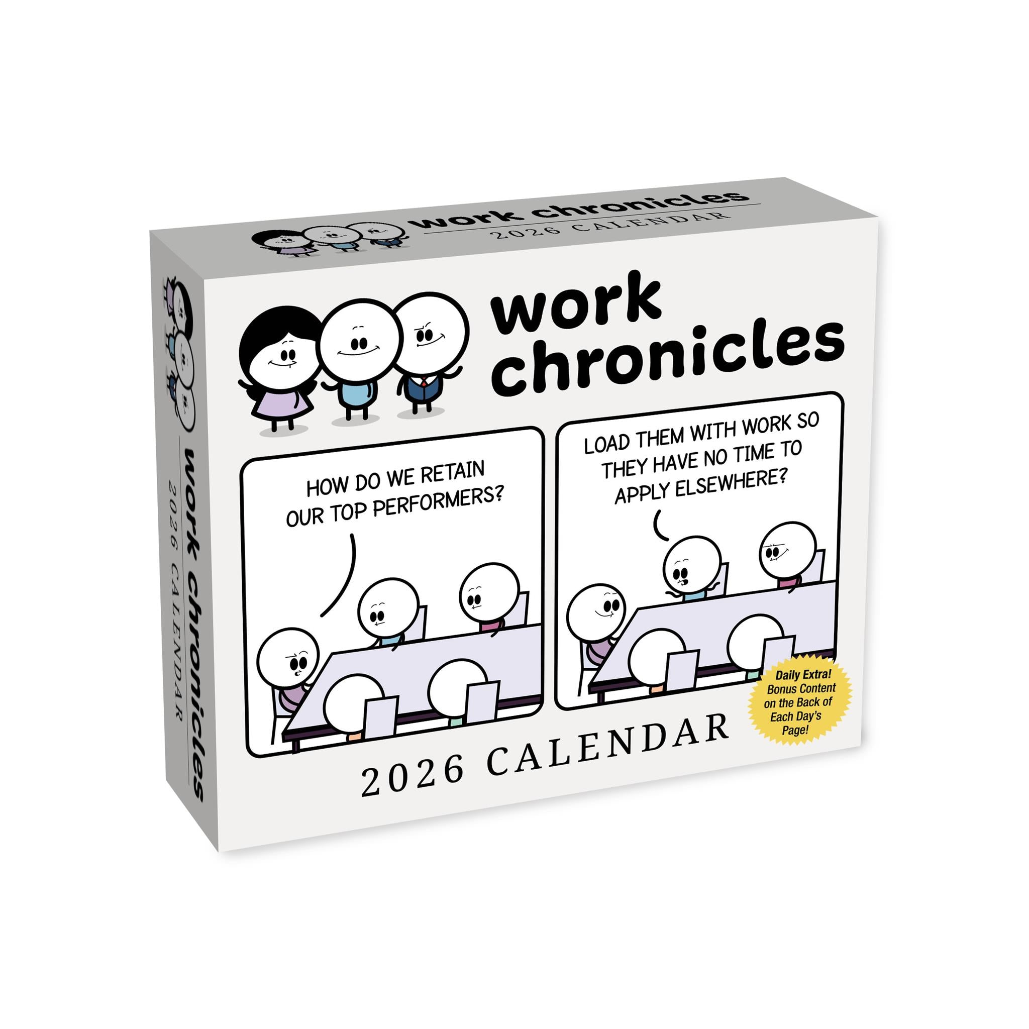 Calendrier de la boîte Work Chronicles 2026