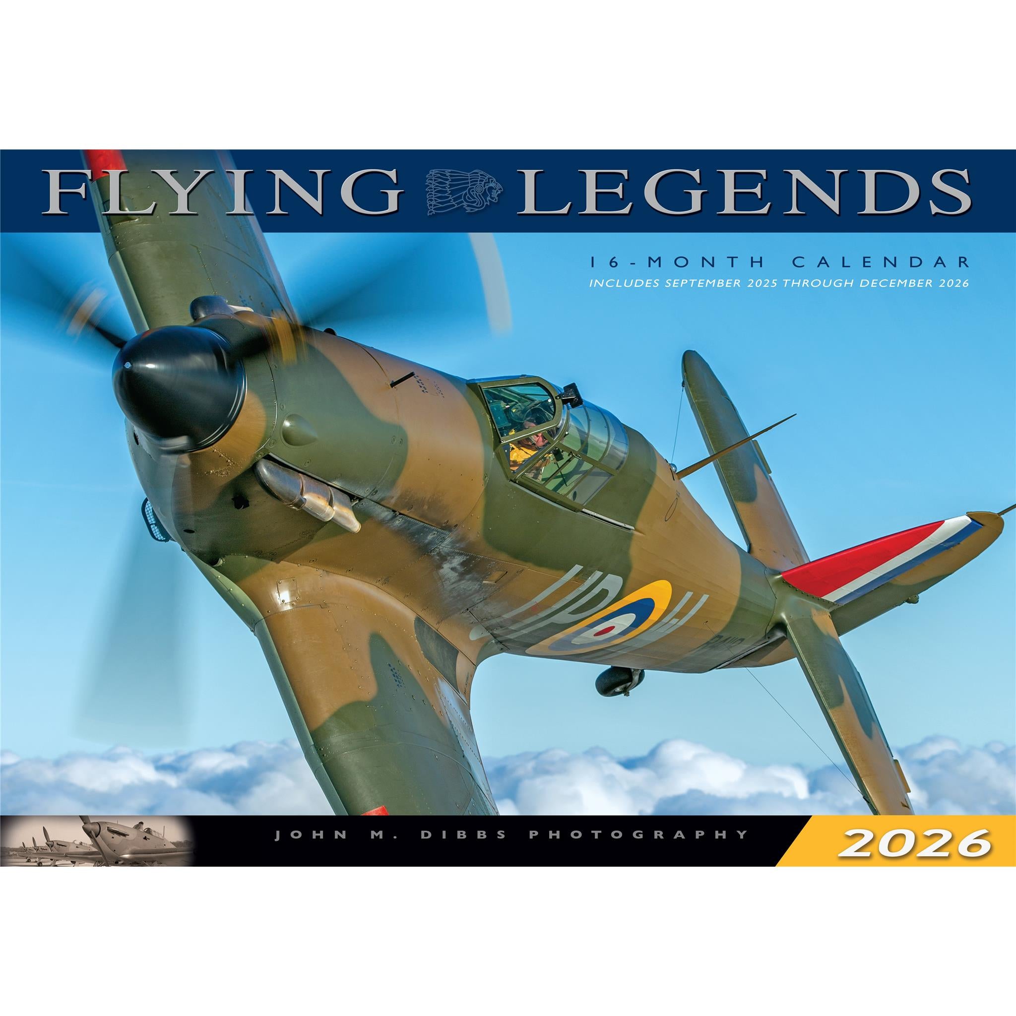 Calendrier mural géant Flying Legends 2026