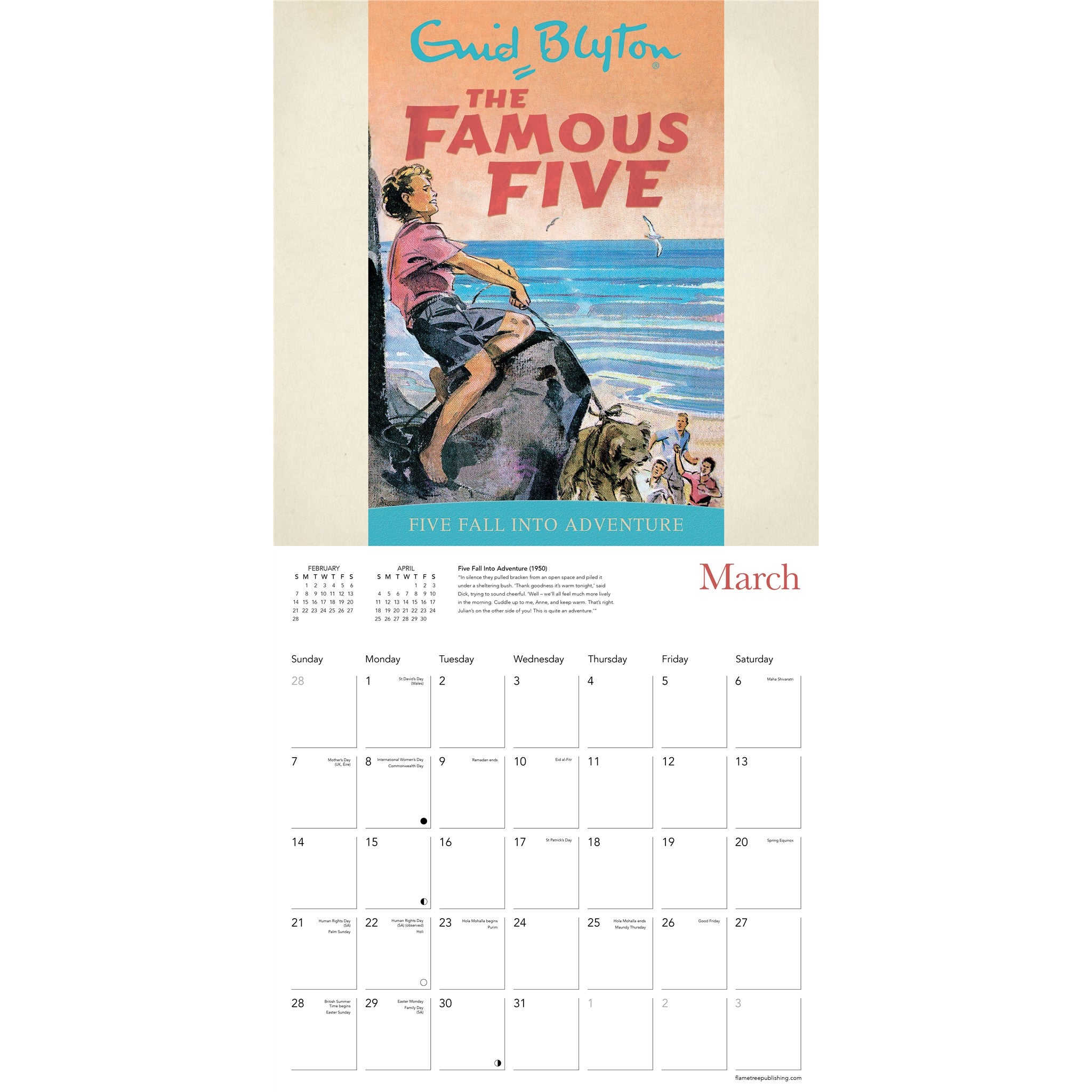The Famous Five 2027 Wall Calendar - Online Only