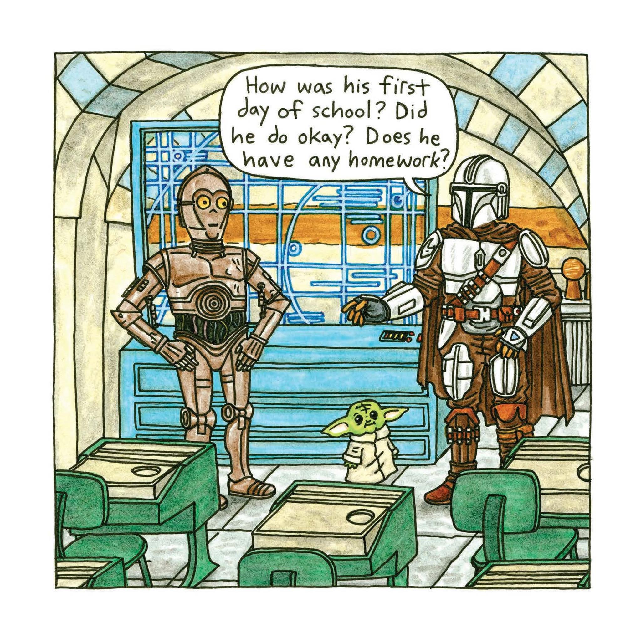 Calendrier mural 2026 de The Mandalorian and Child - Disponible uniquement en ligne