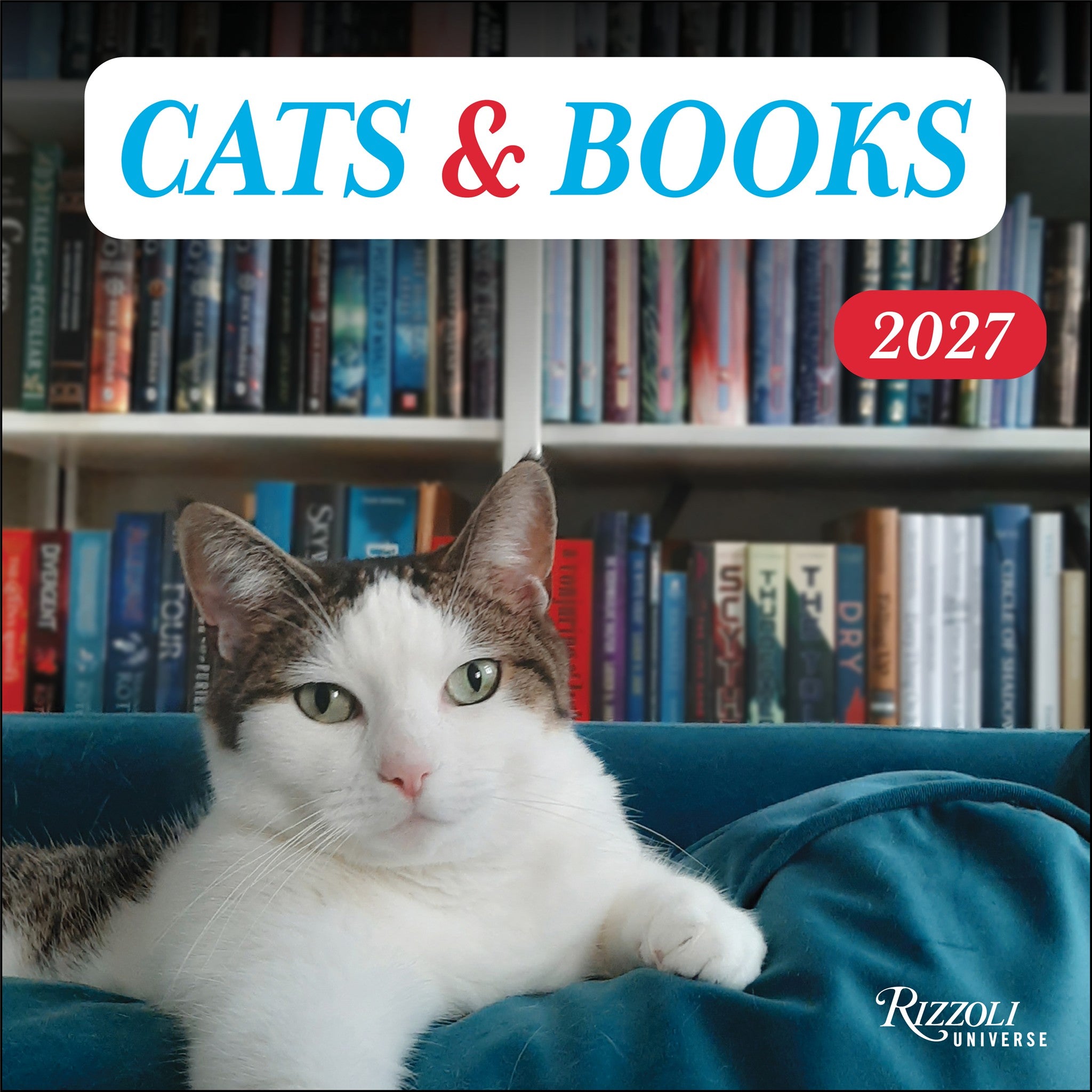 Cats and Books 2027 Wall Calendar
