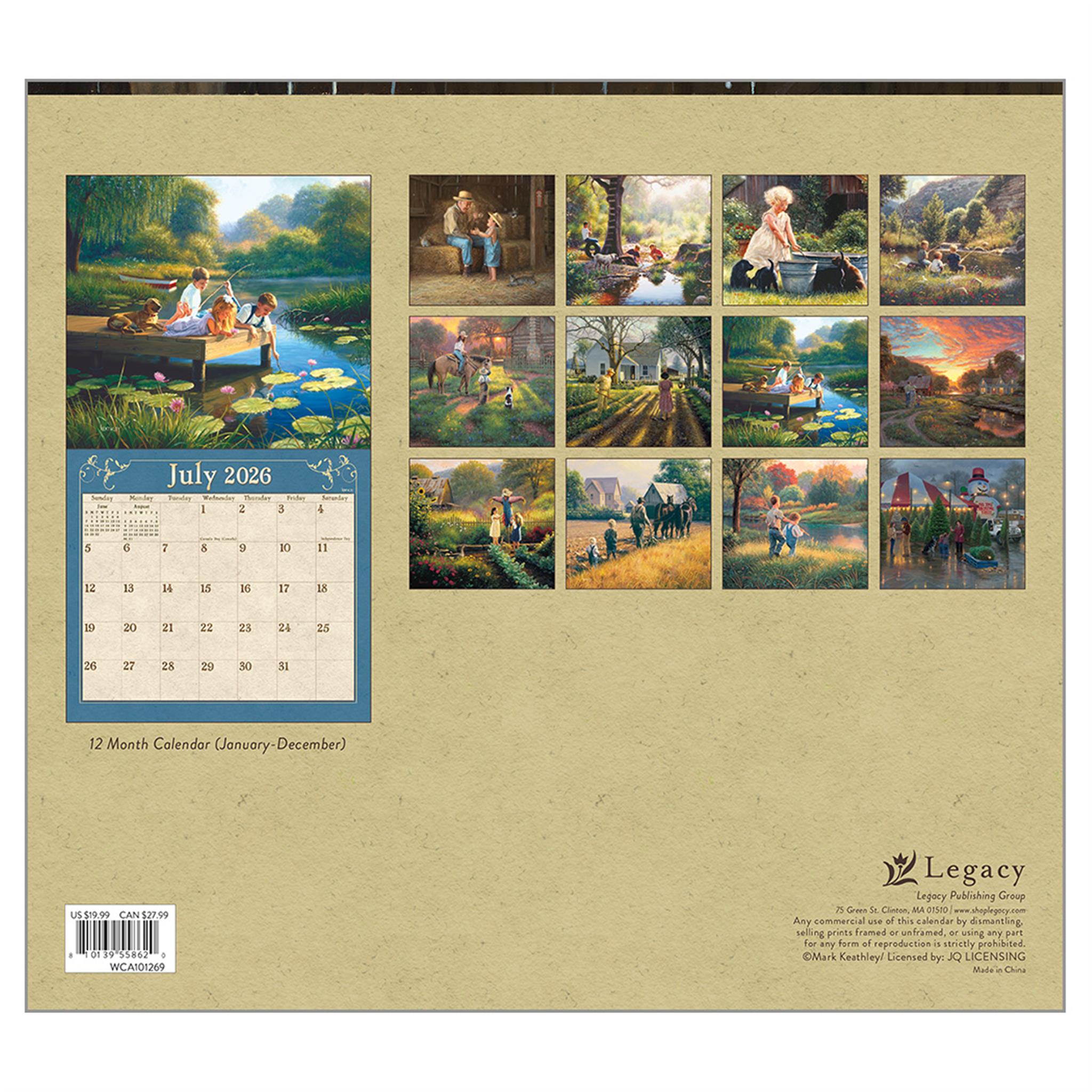 Calendrier mural de luxe Hometown 2026 - Disponible uniquement en ligne