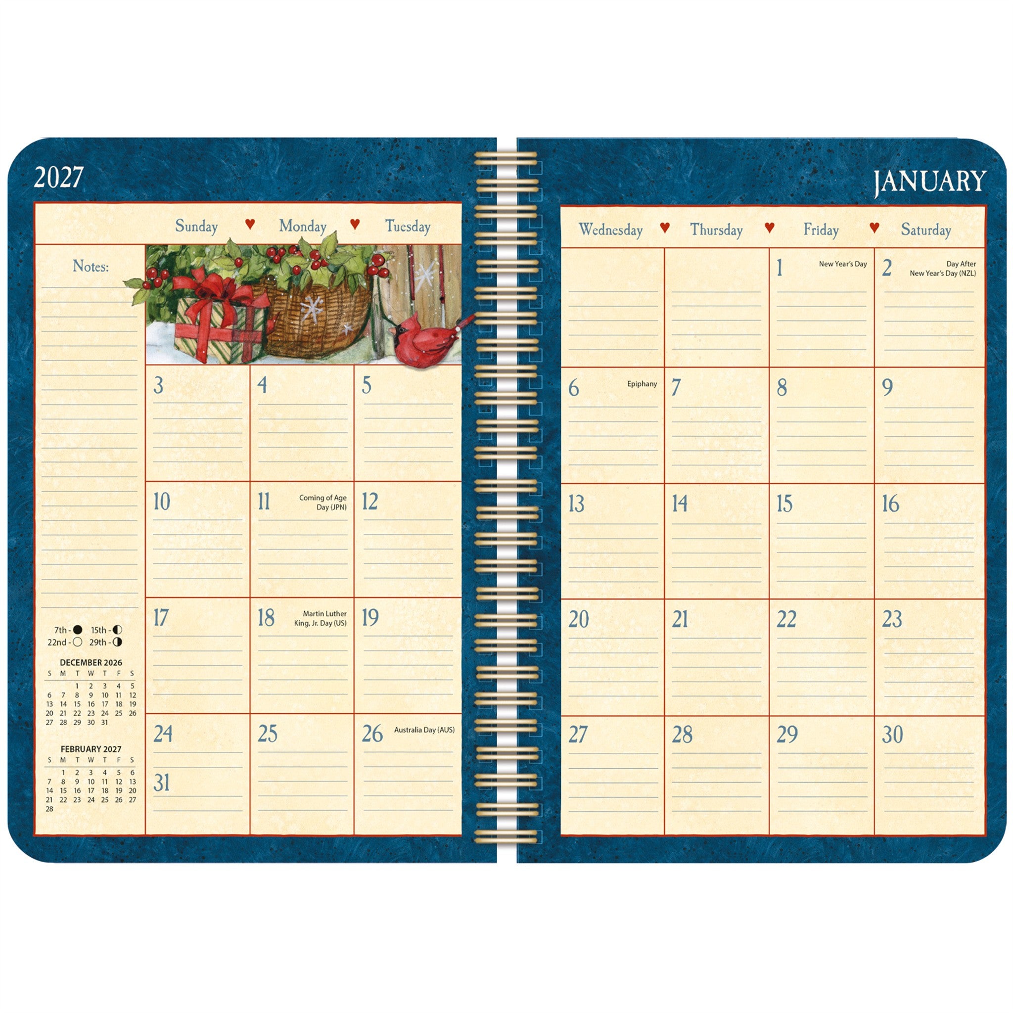 Heart and Home 2027 Spiral Engagement Calendar