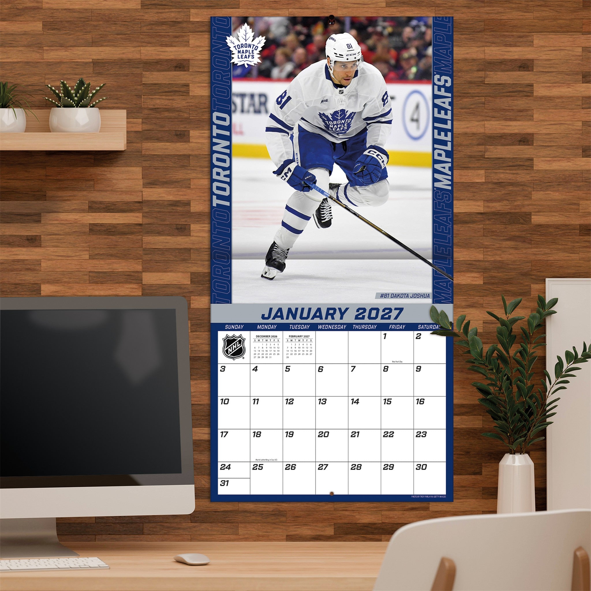 NHL Toronto Maple Leafs 2027 Wall Calendar