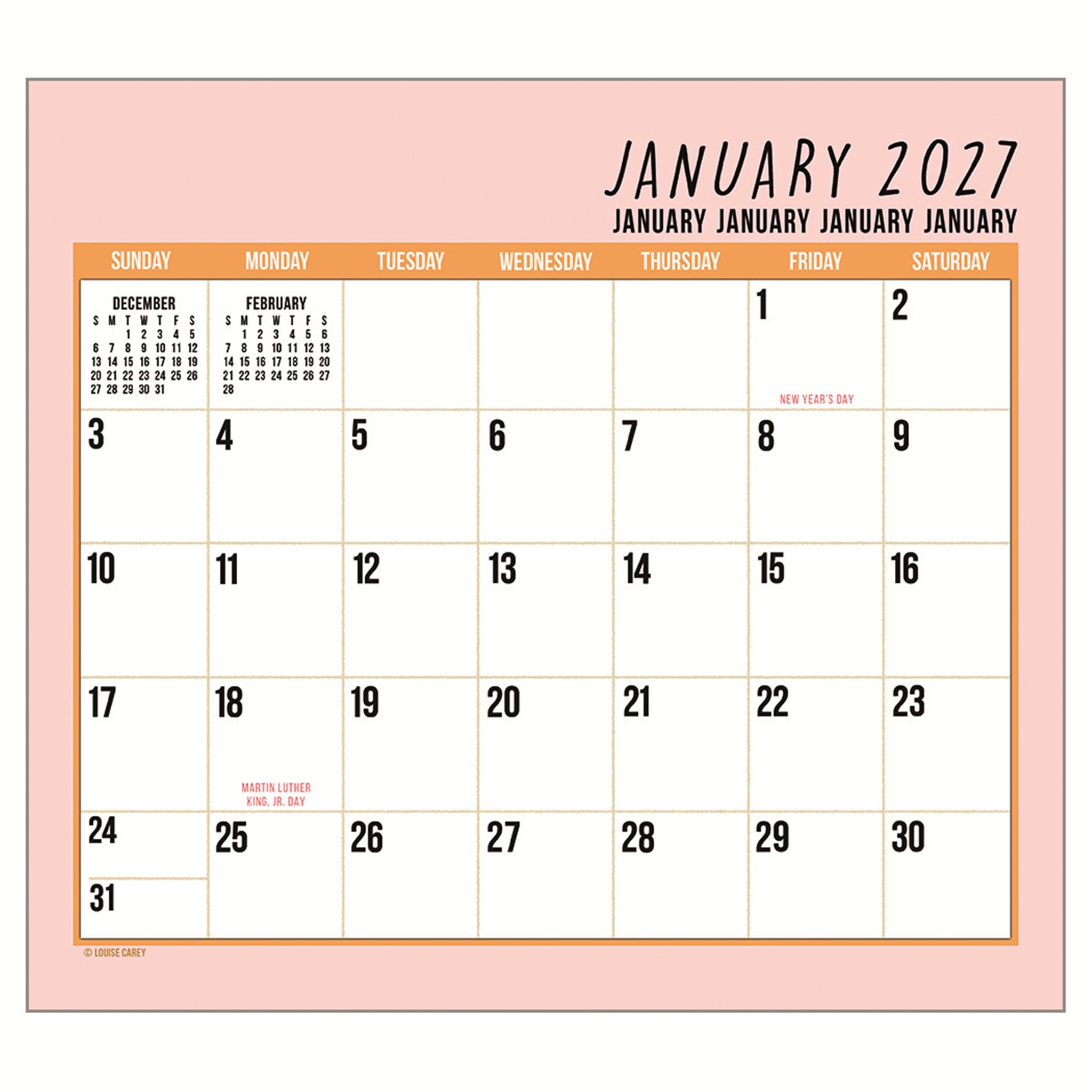 Live, Laugh, Love 2027 Wall Calendar