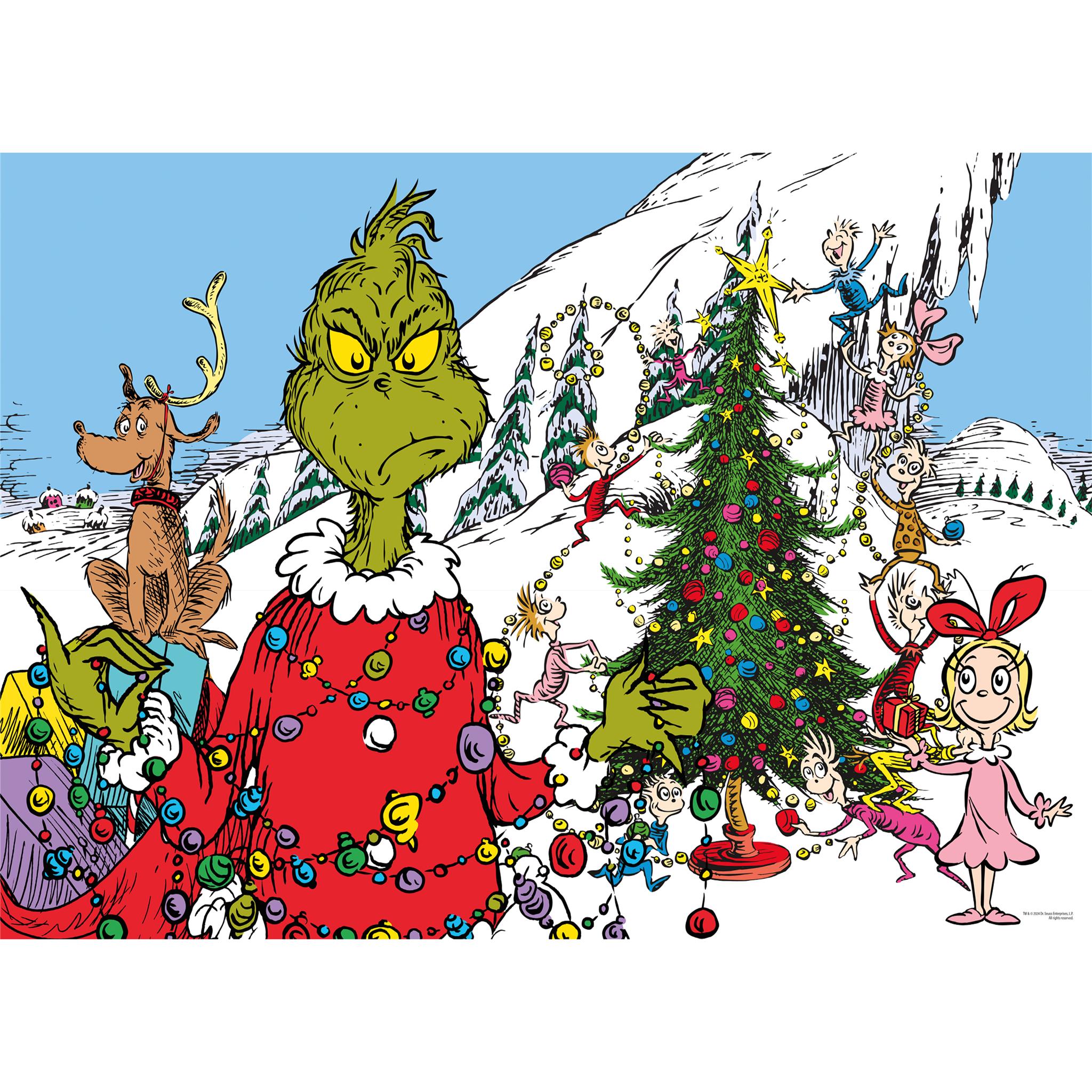 Grinch Christmas Glitter Snow 1000 Piece Puzzle