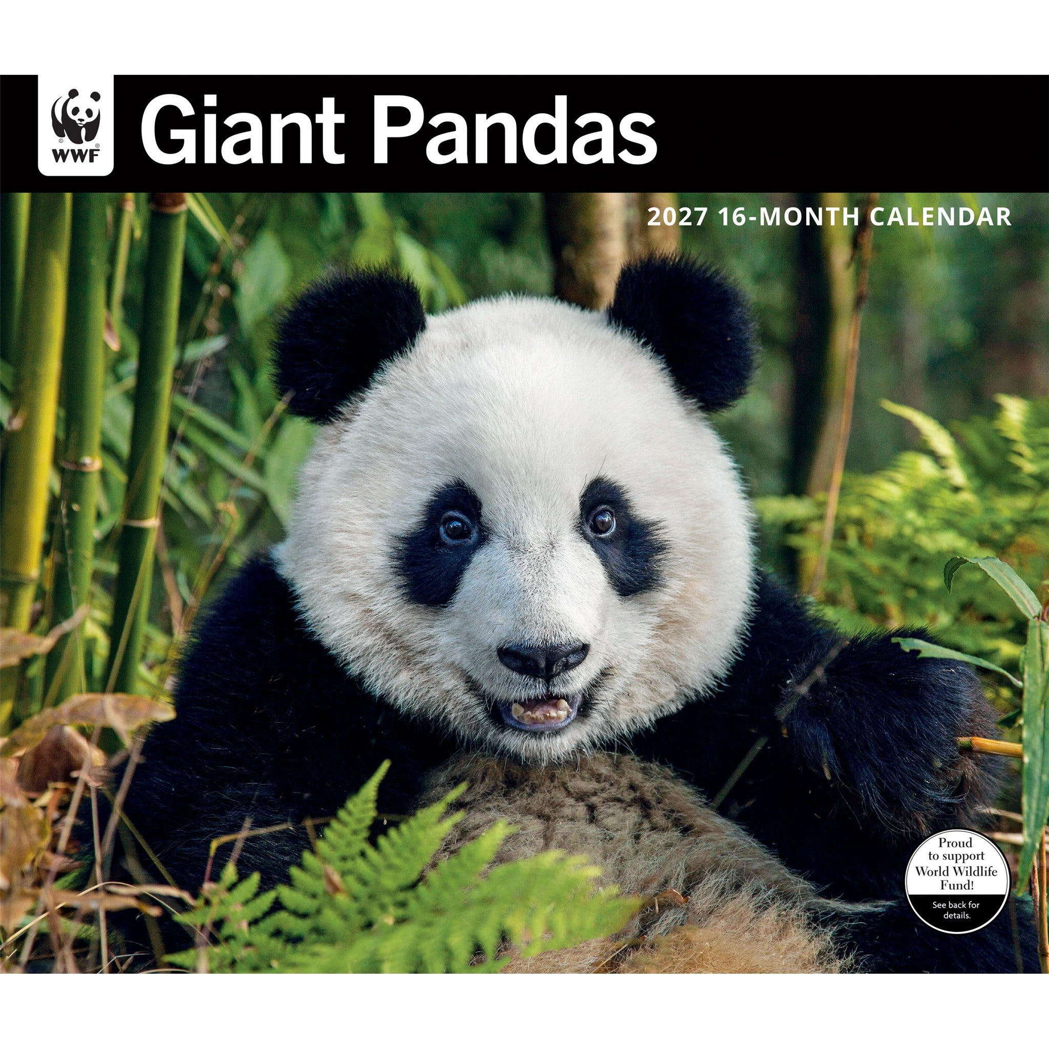 World Wildlife Fund Giant Pandas 2027 Wall Calendar