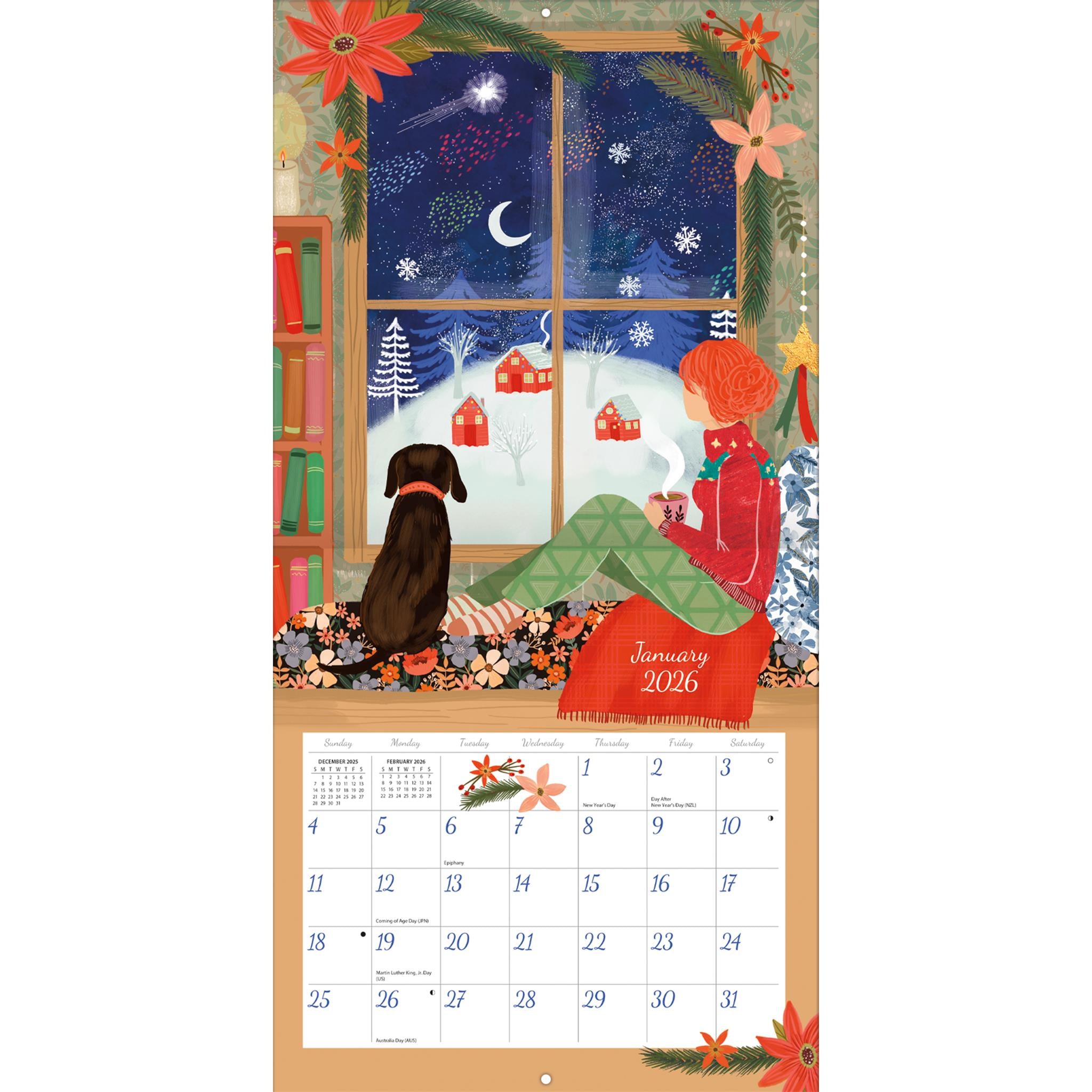 Calendrier mural 2026 « Rêver, Explorer, Découvrir » - Disponible uniquement en ligne