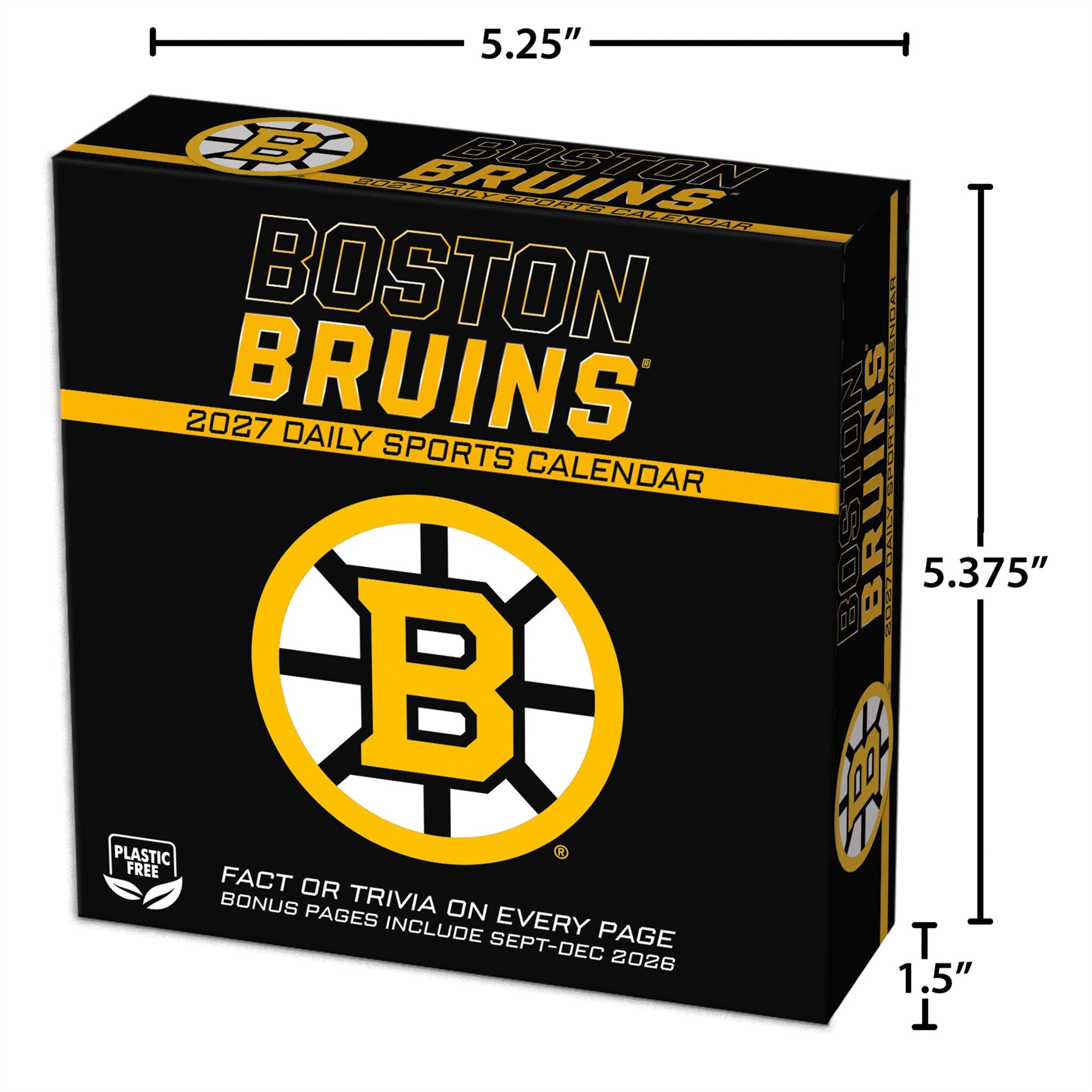 NHL Boston Bruins 2027 Box Calendar