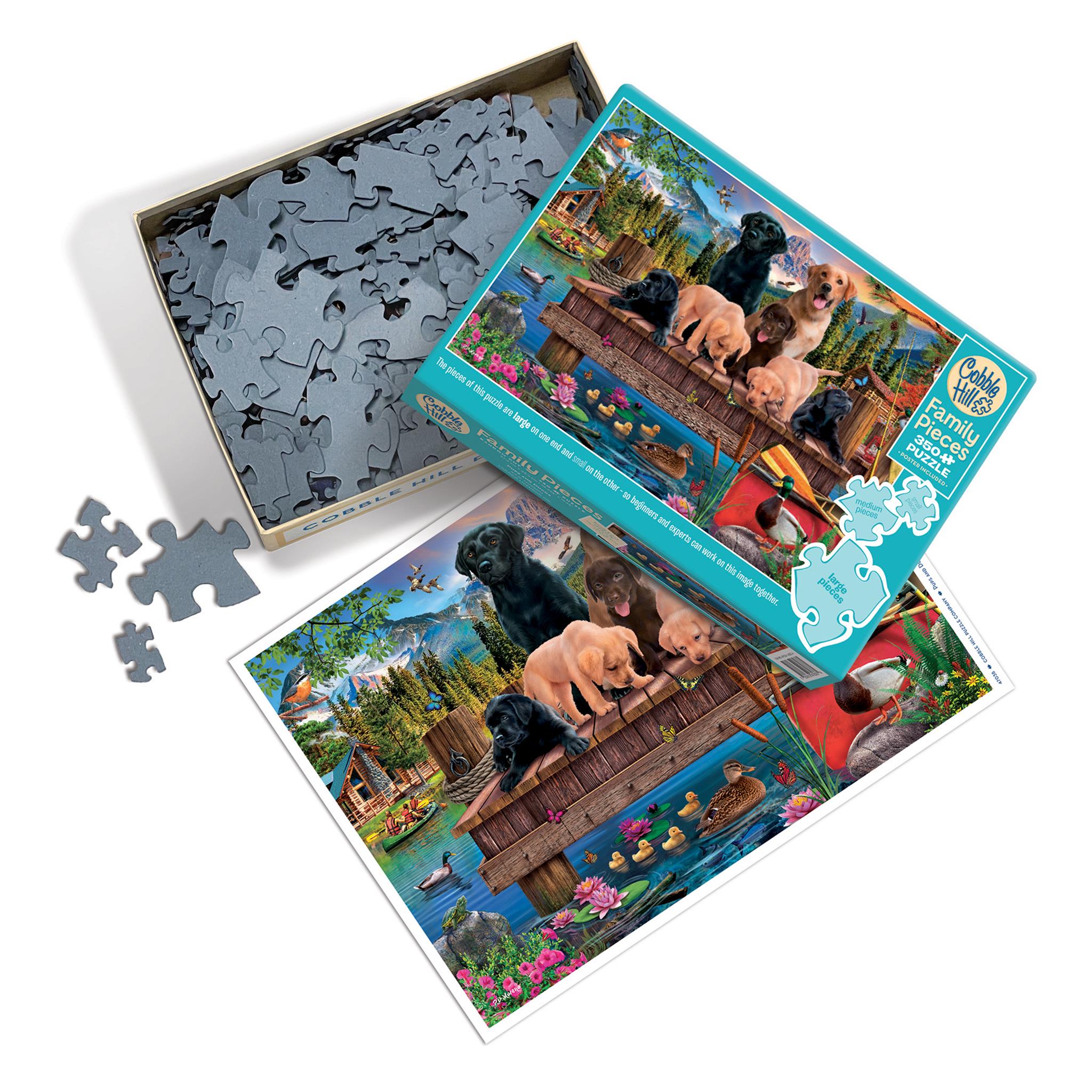 Puzzle de 350 pièces Chiots et Canards, Cobble Hill