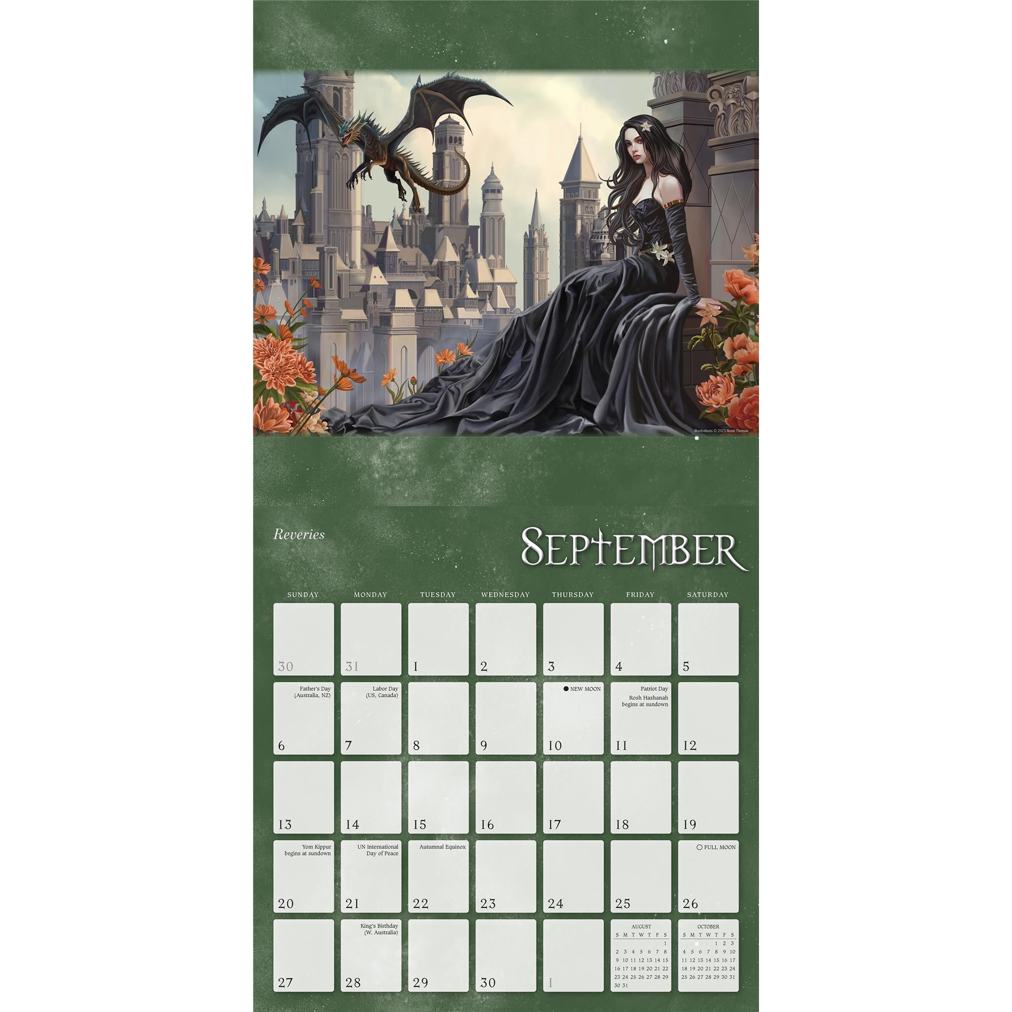 Dragon Witches 2026 Wall Calendar