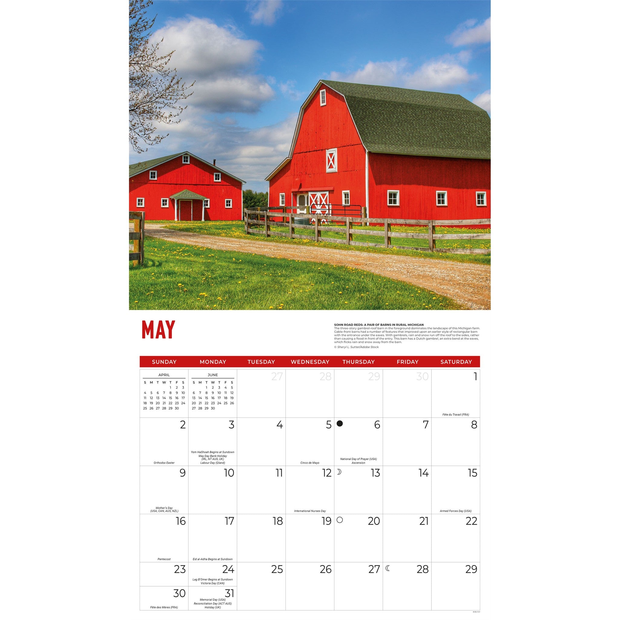 Calendrier mural 2027 – Granges