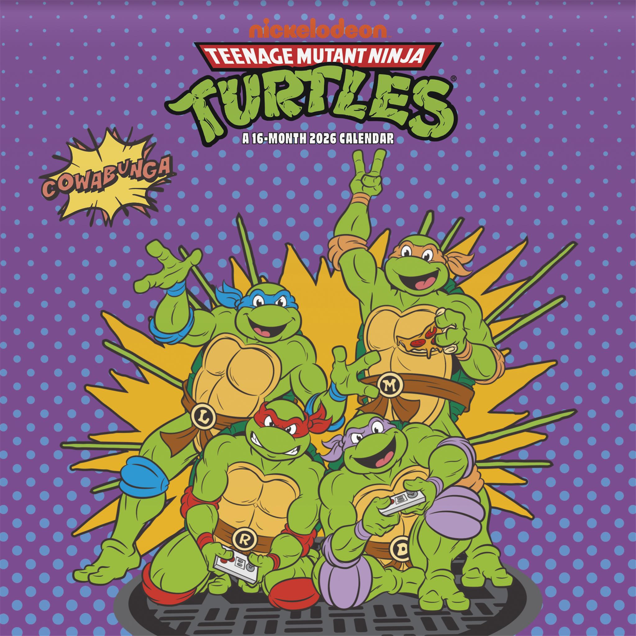 Calendrier mural Tortues Ninja 2026