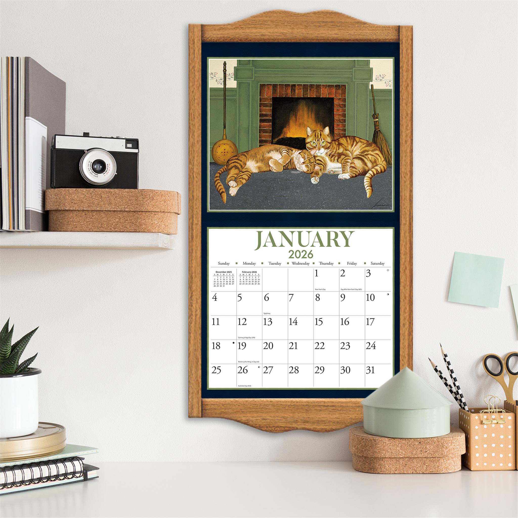American Cat 2026 Deluxe Special Edition Wall Calendar with Print