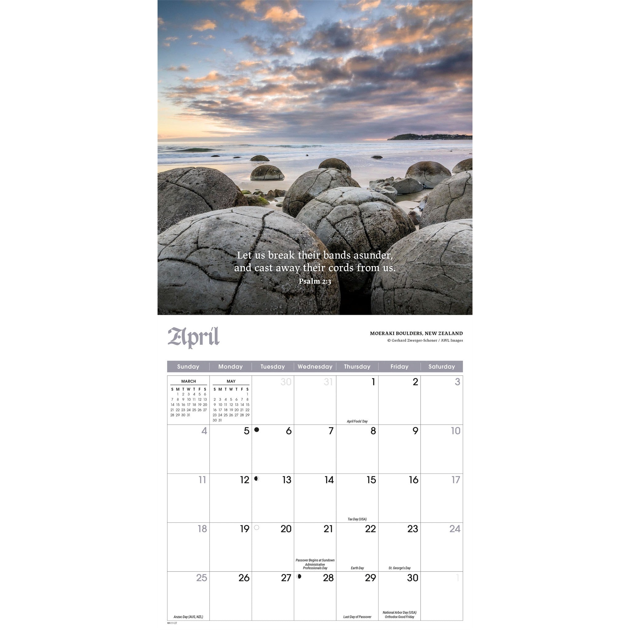 Mini calendrier Psaumes 2027