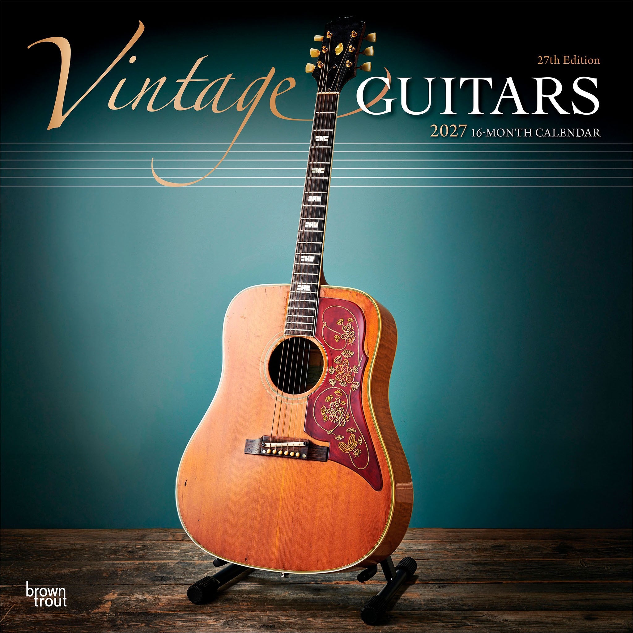 Vintage Guitars 2027 Wall Calendar