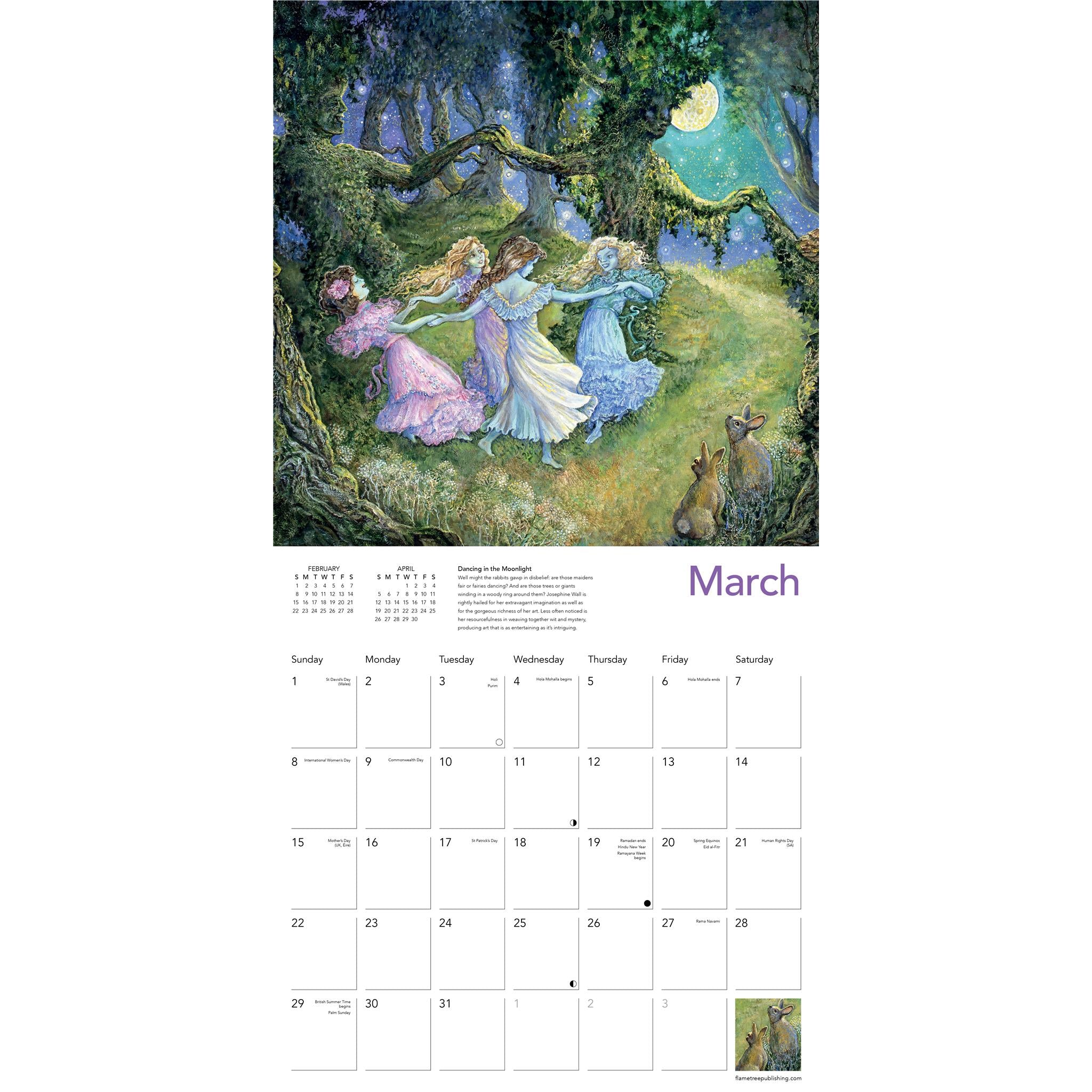 Celestial Journeys By Josephine Wall 2026 Wall Calendar