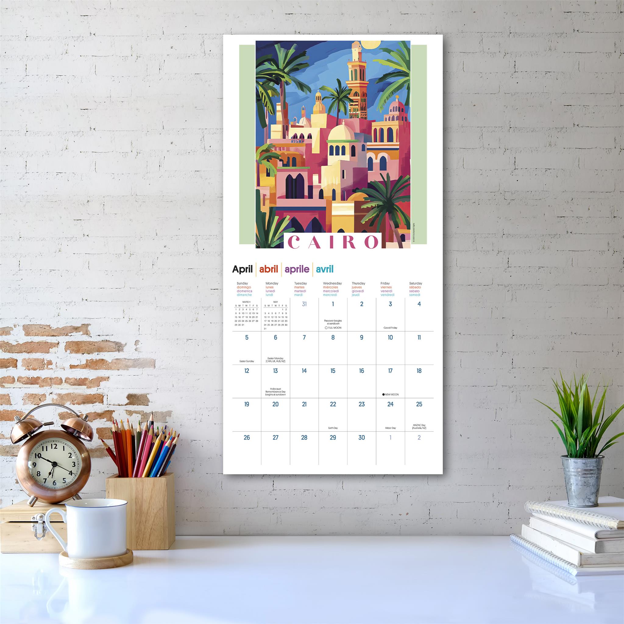 Calendrier mural Art of Travel 2026 - Disponible uniquement en ligne