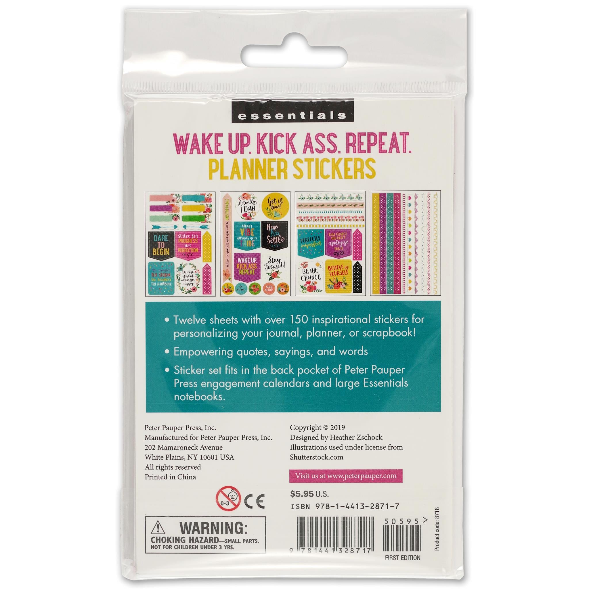 Autocollants pour agenda « Réveille-toi, tu vas cartonner »