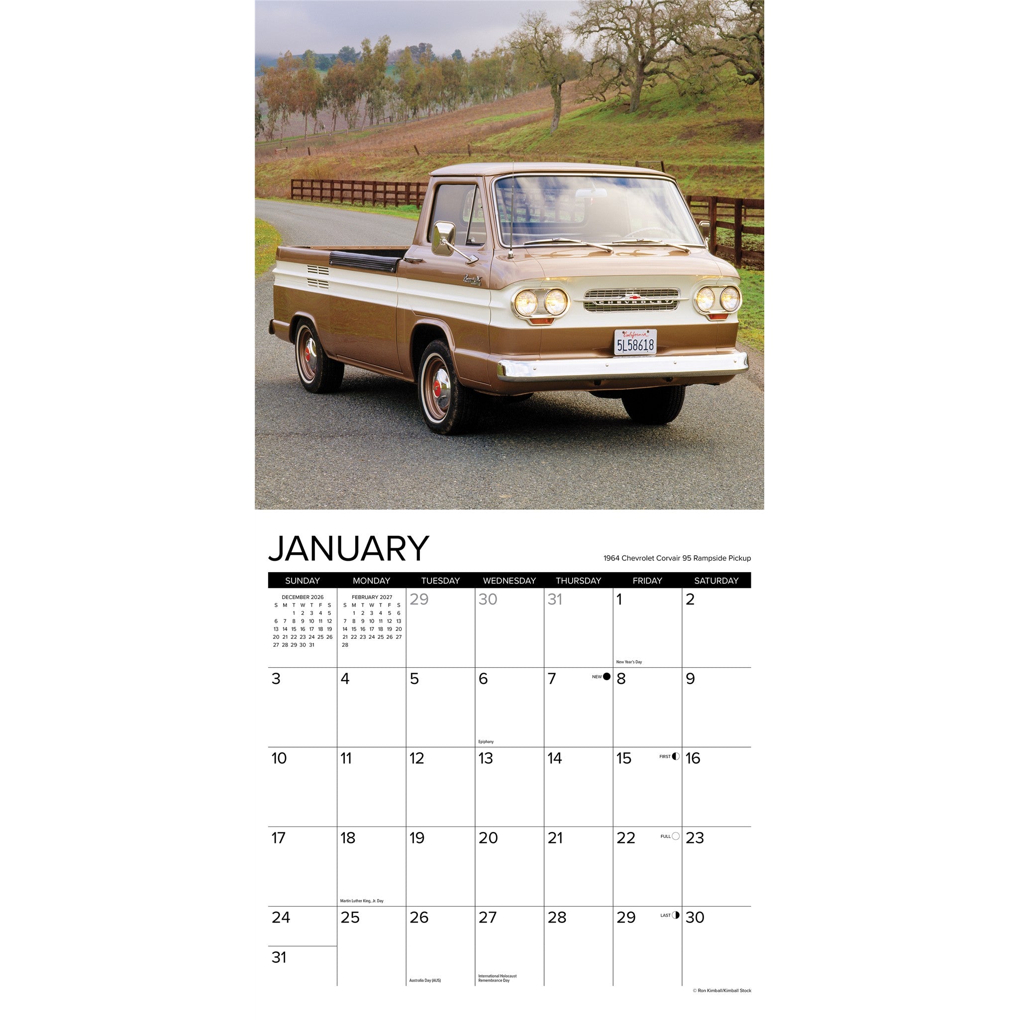 Classic Pickups 2027 Wall Calendar - Online Only