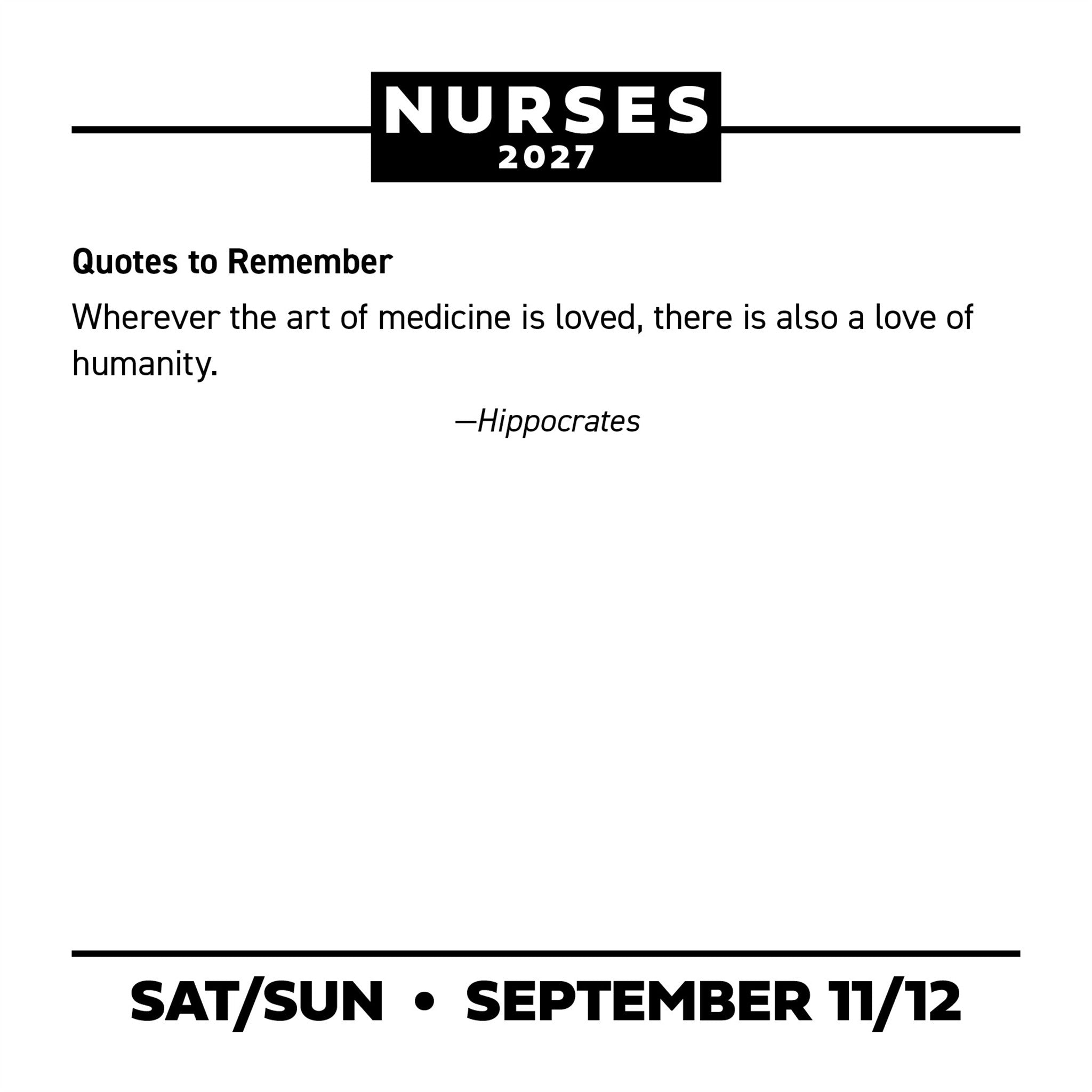 Nurses 2027 Box Calendar