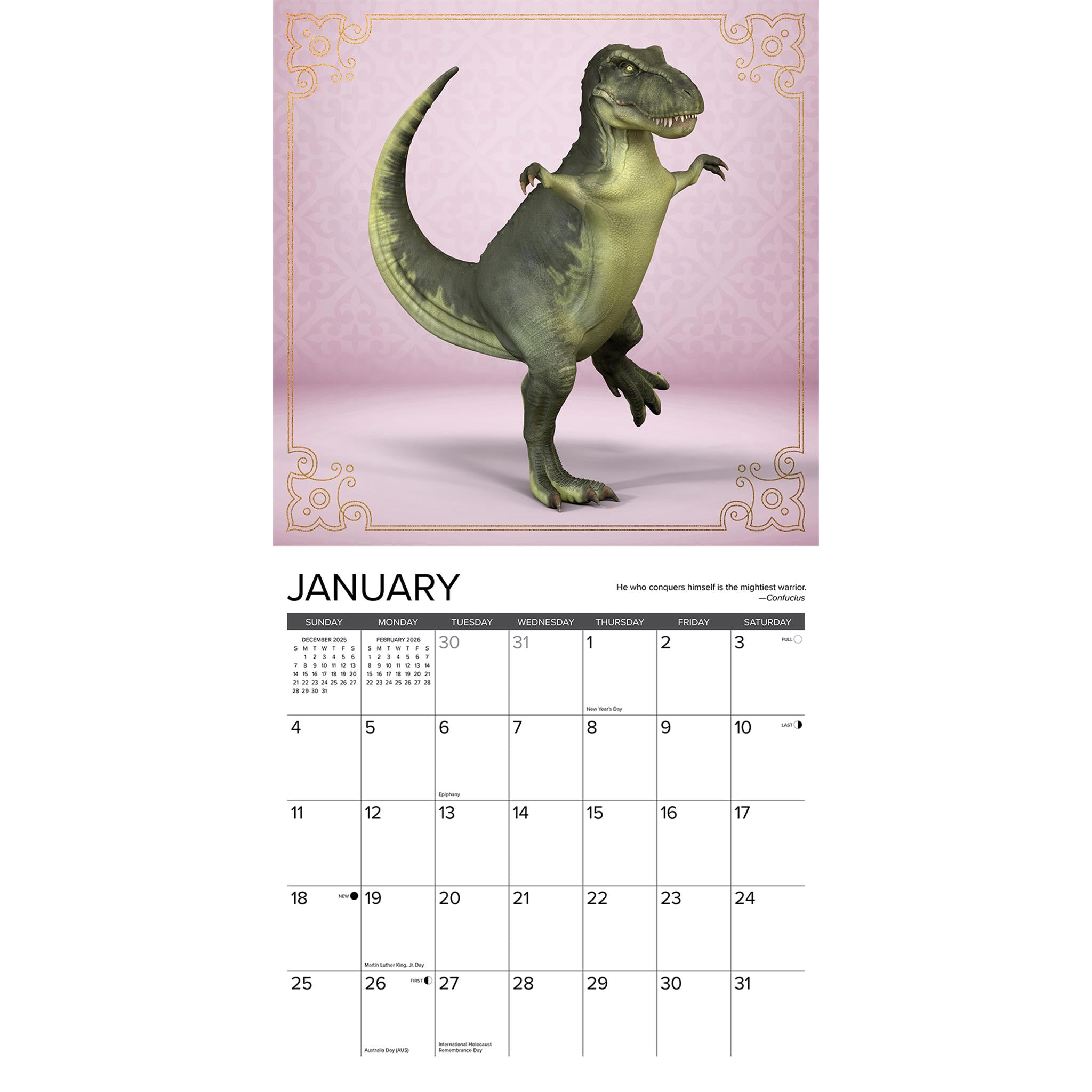 Calendrier mural Trex Yoga 2026