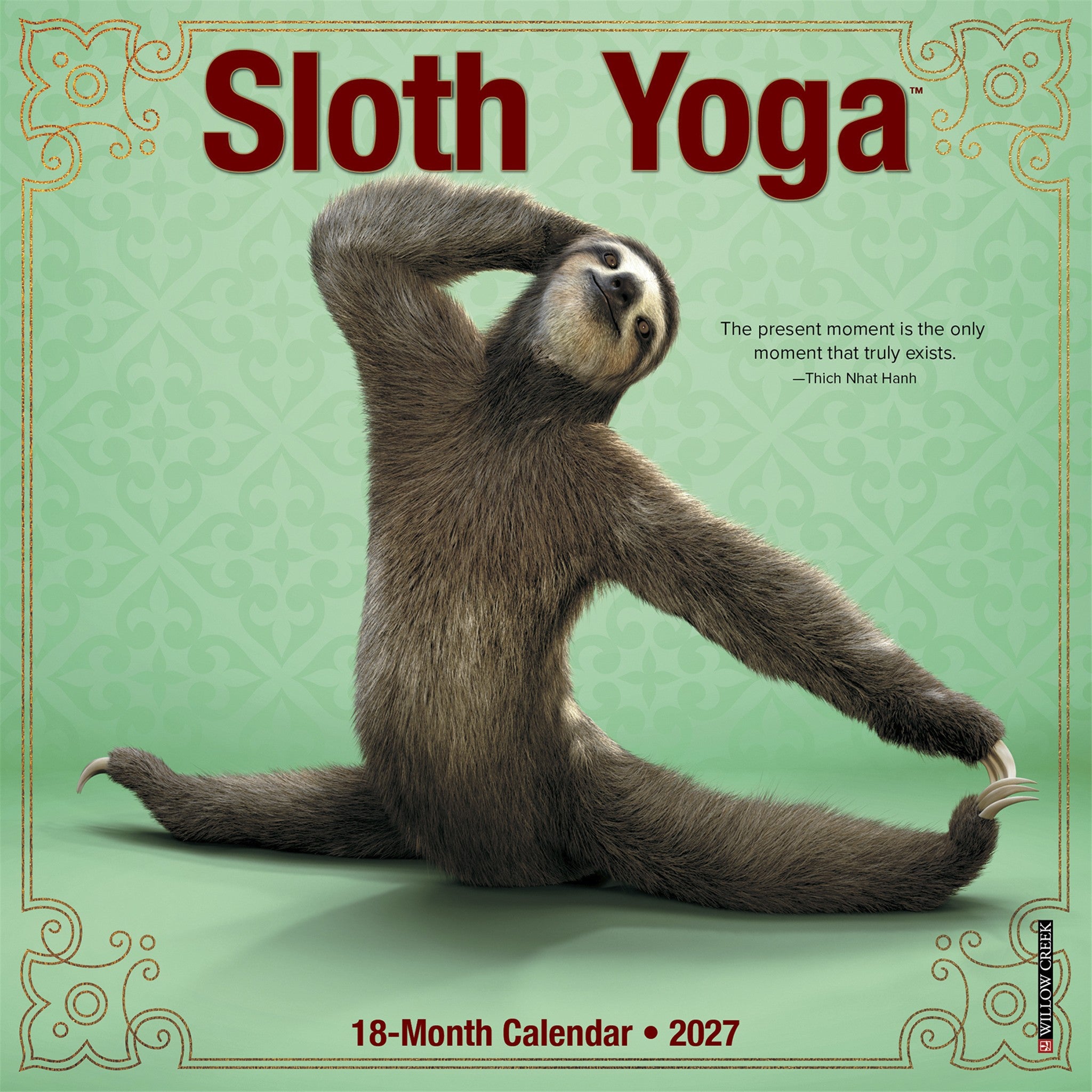 Sloth Yoga 2027 Mini Calendar