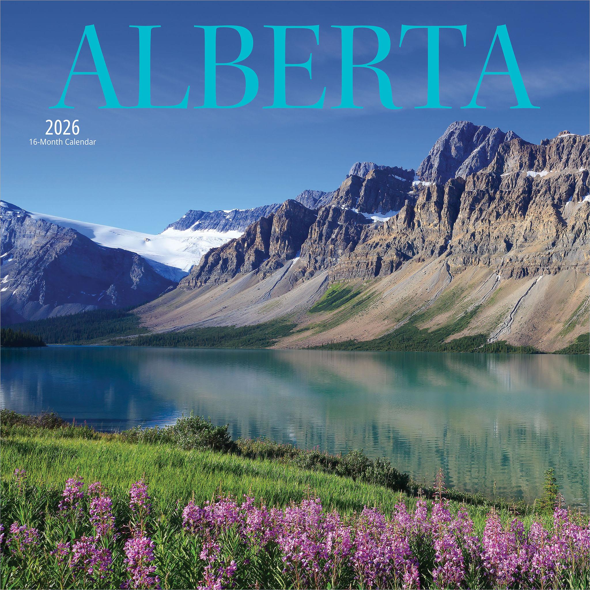 Calendrier mural Alberta 2026