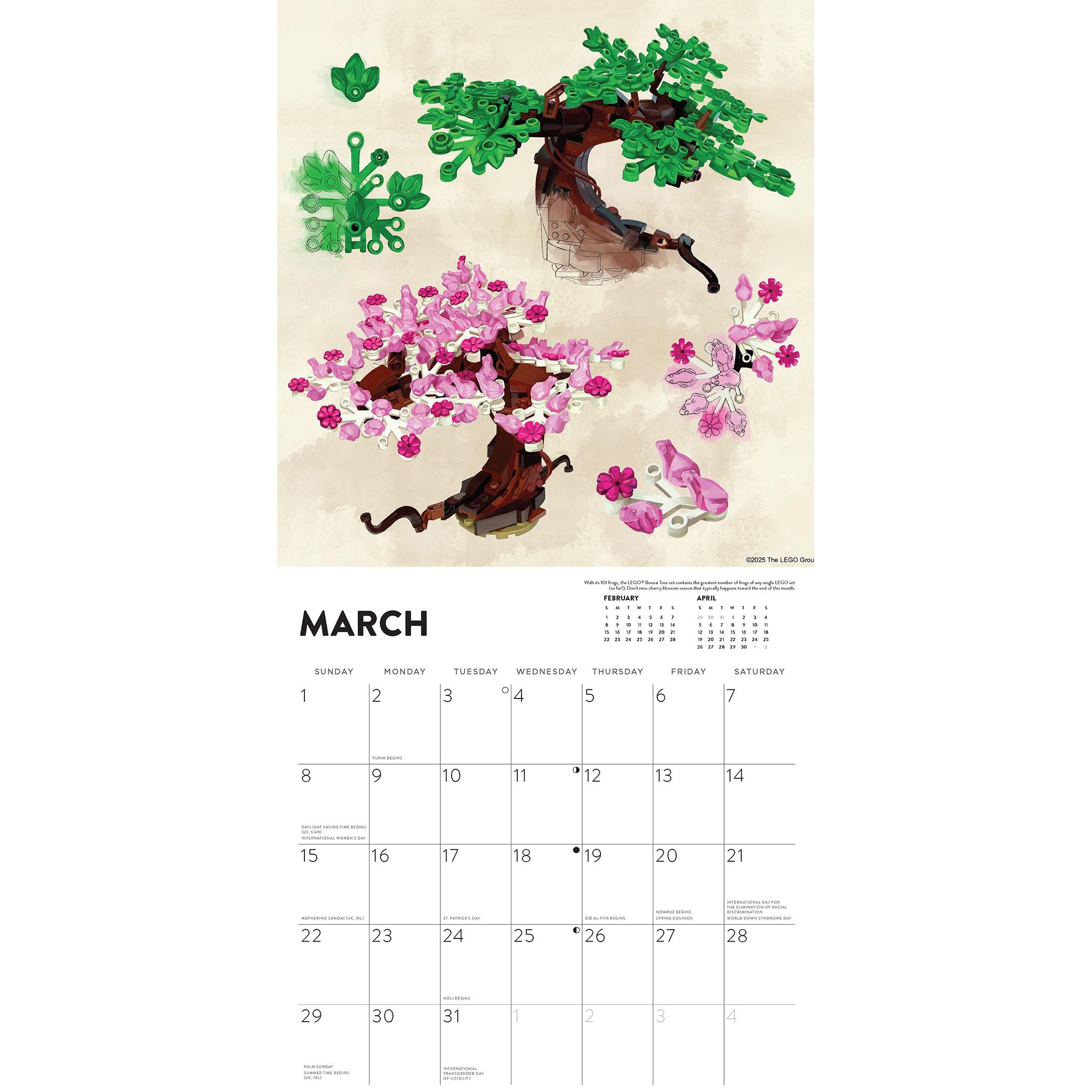 Calendrier mural Lego 2026