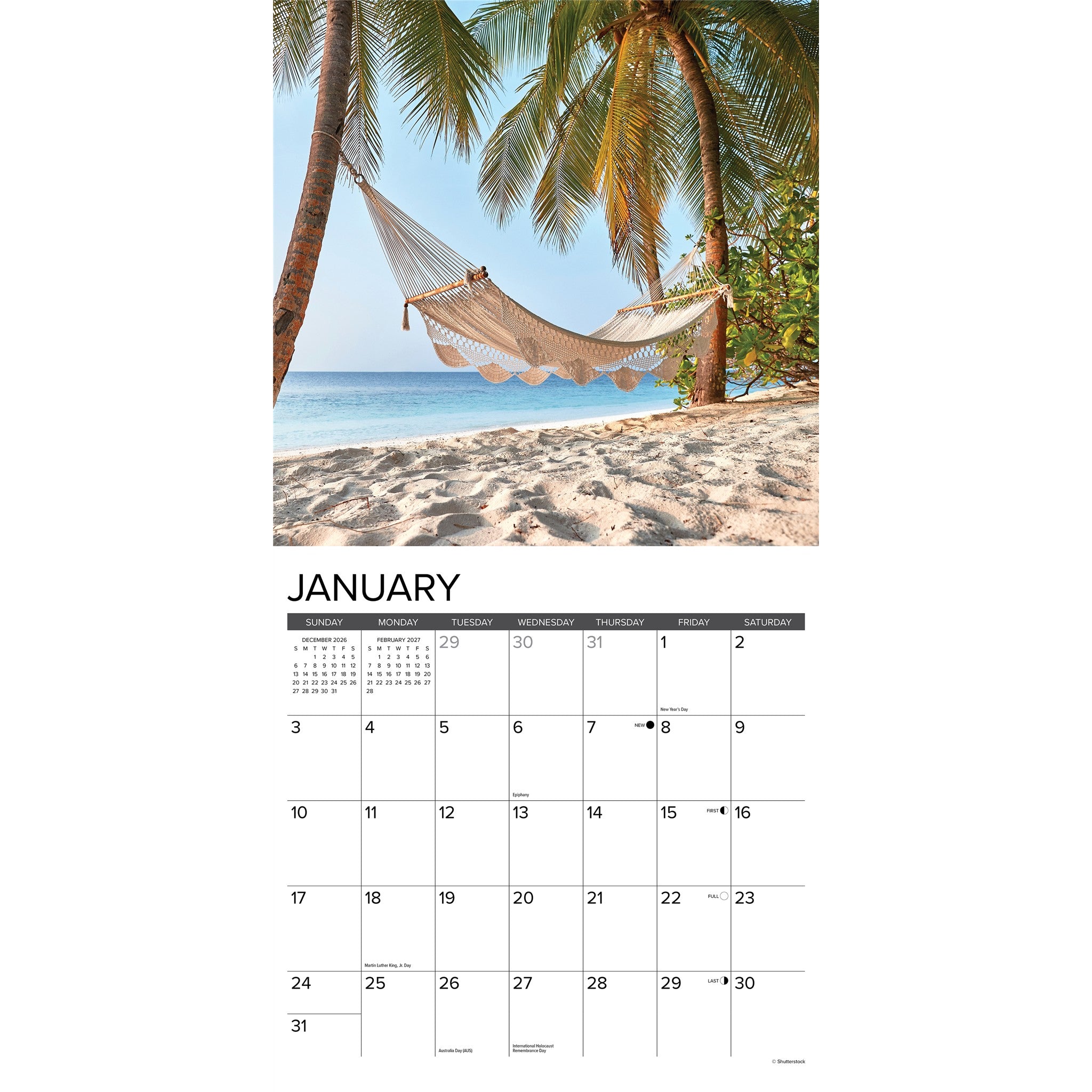 BeachLife 2027 Wall Calendar