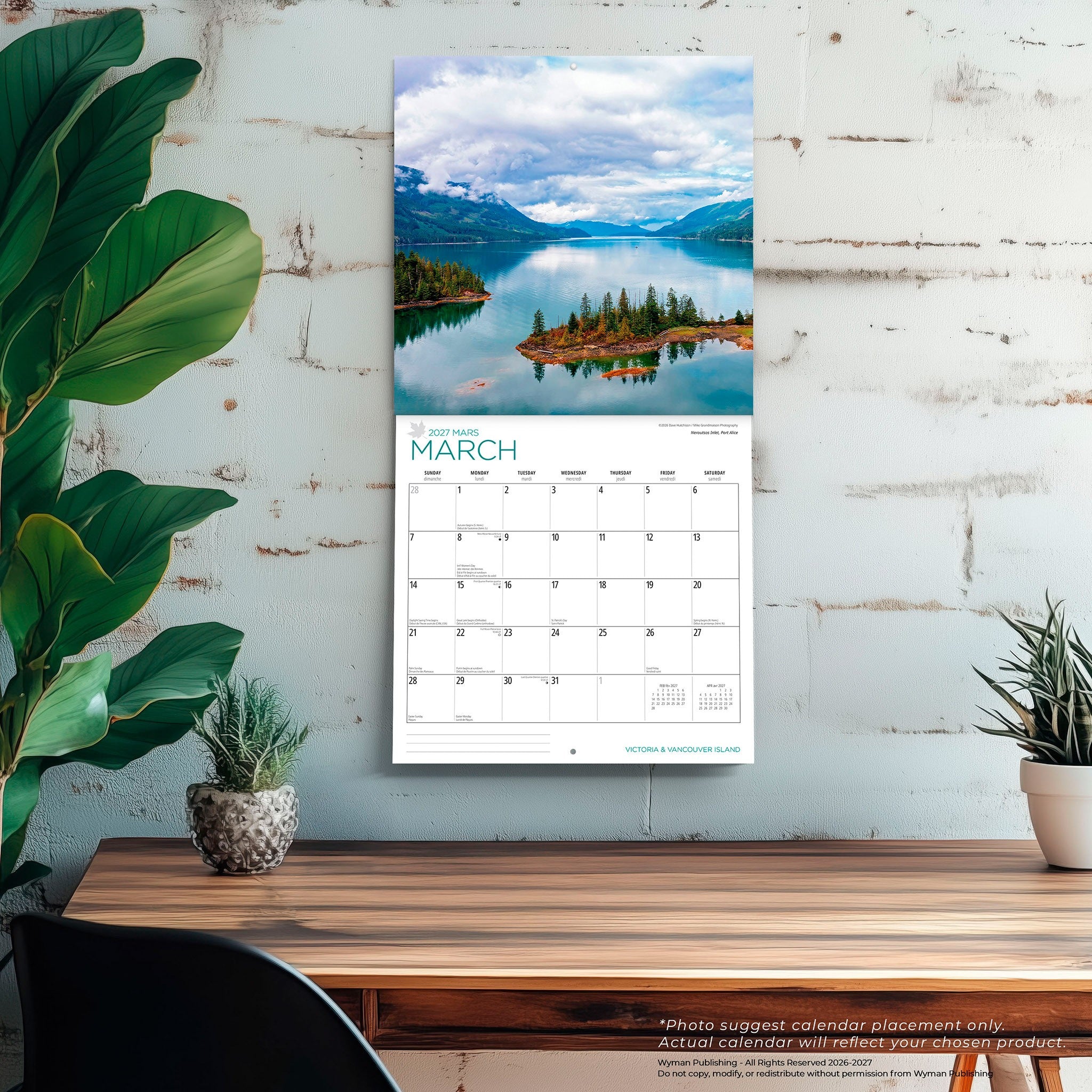 Victoria and Vancouver Island 2027 Wall Calendar