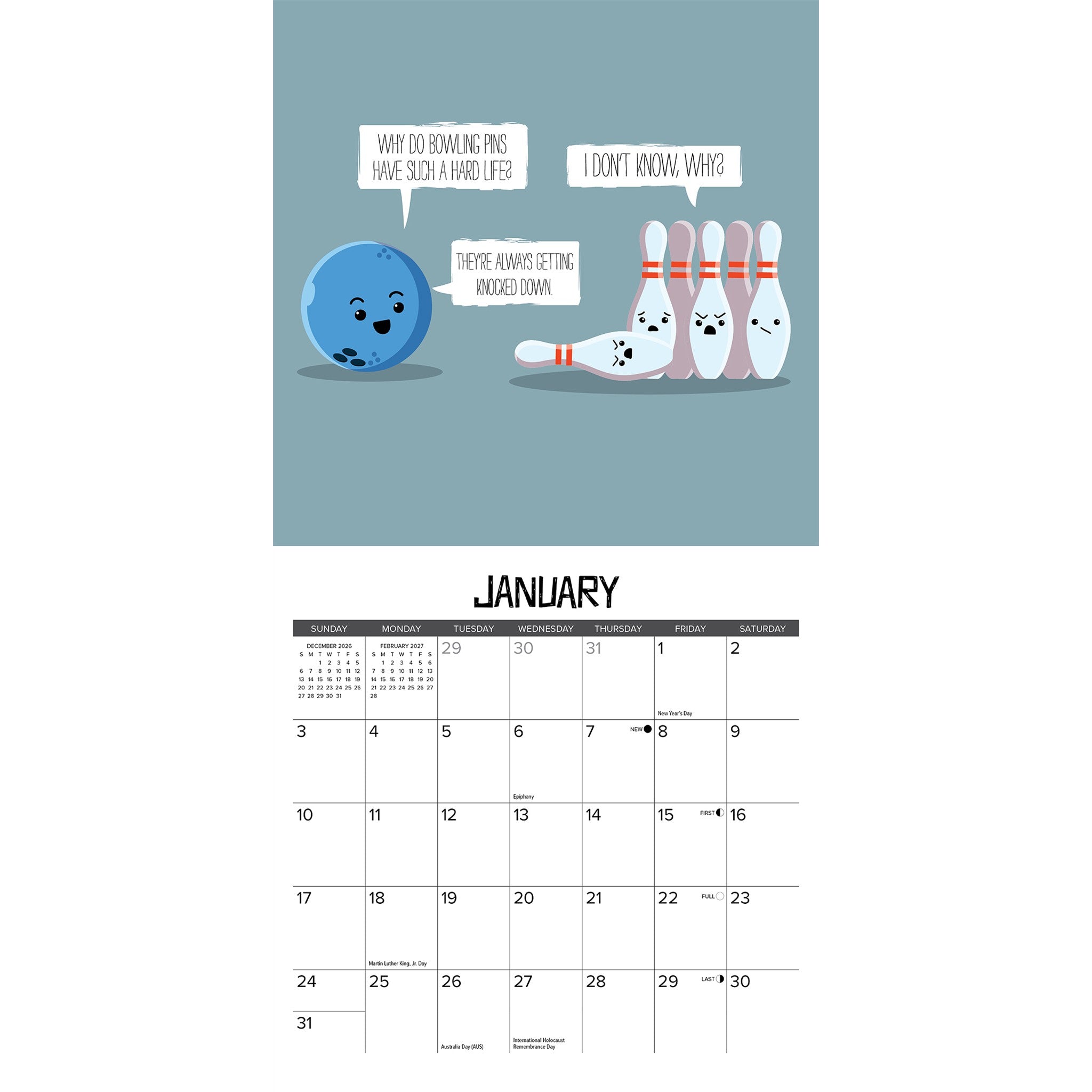 Bad Dad Jokes 2027 Mini Calendar