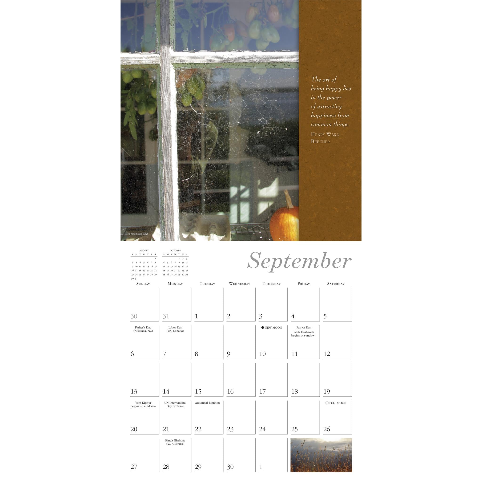 Calendrier mural Simplicité 2026