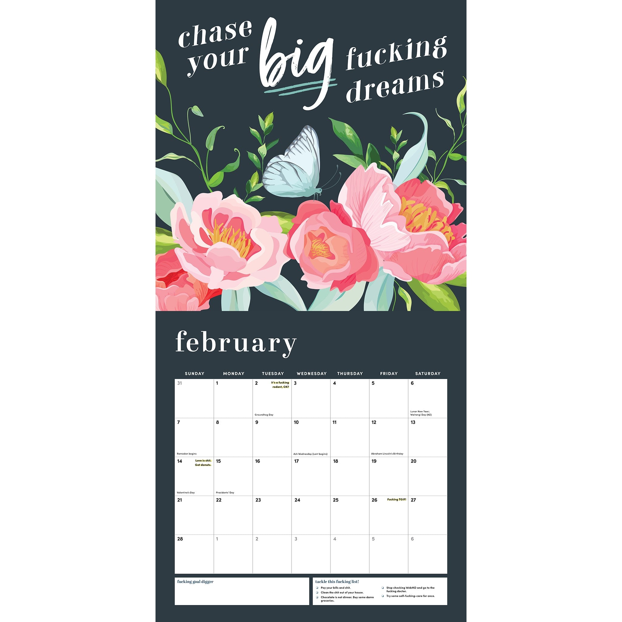 She Believed She Could So She Fucking Did 2027 Wall Calendar - Online Only