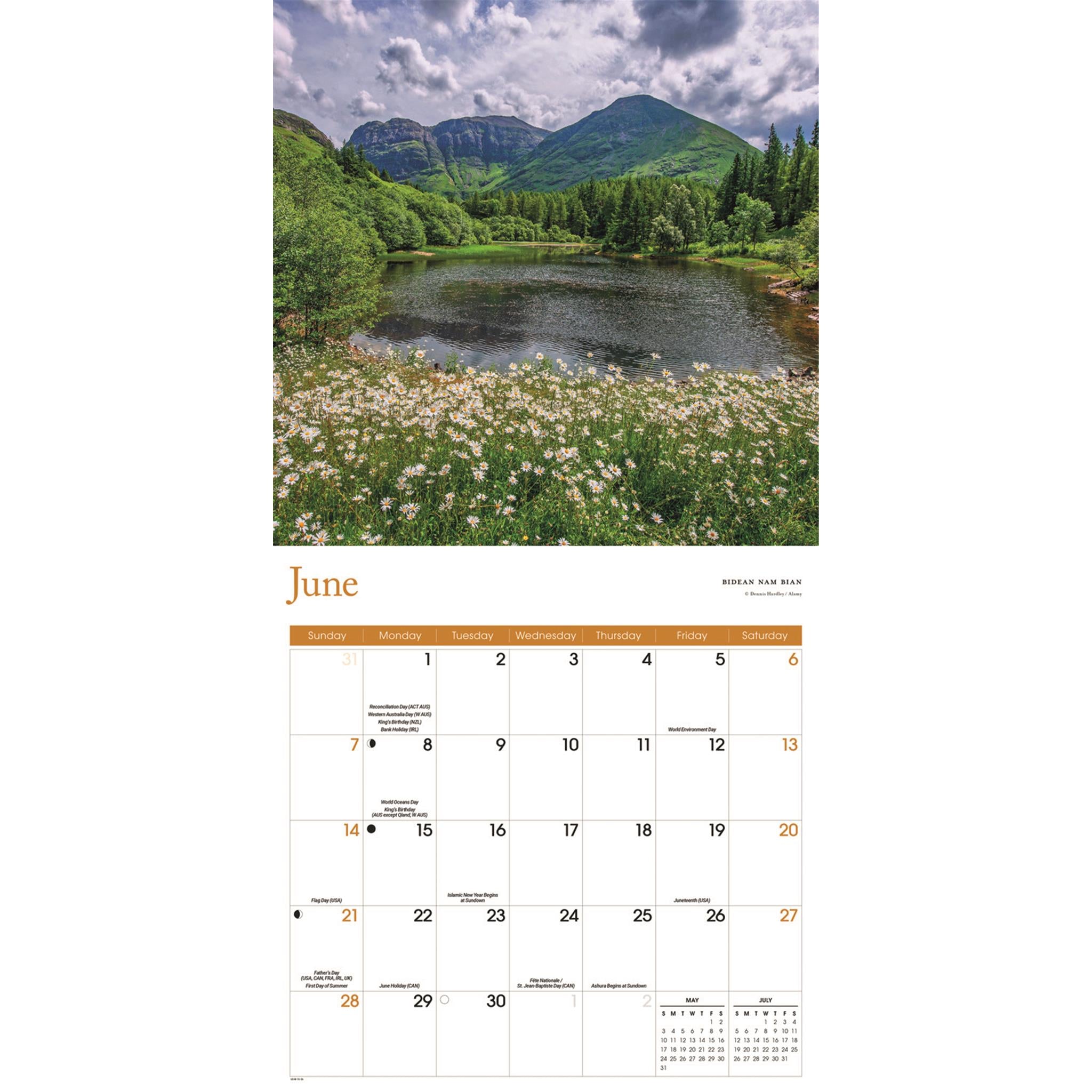 Scotland 2026 Wall Calendar