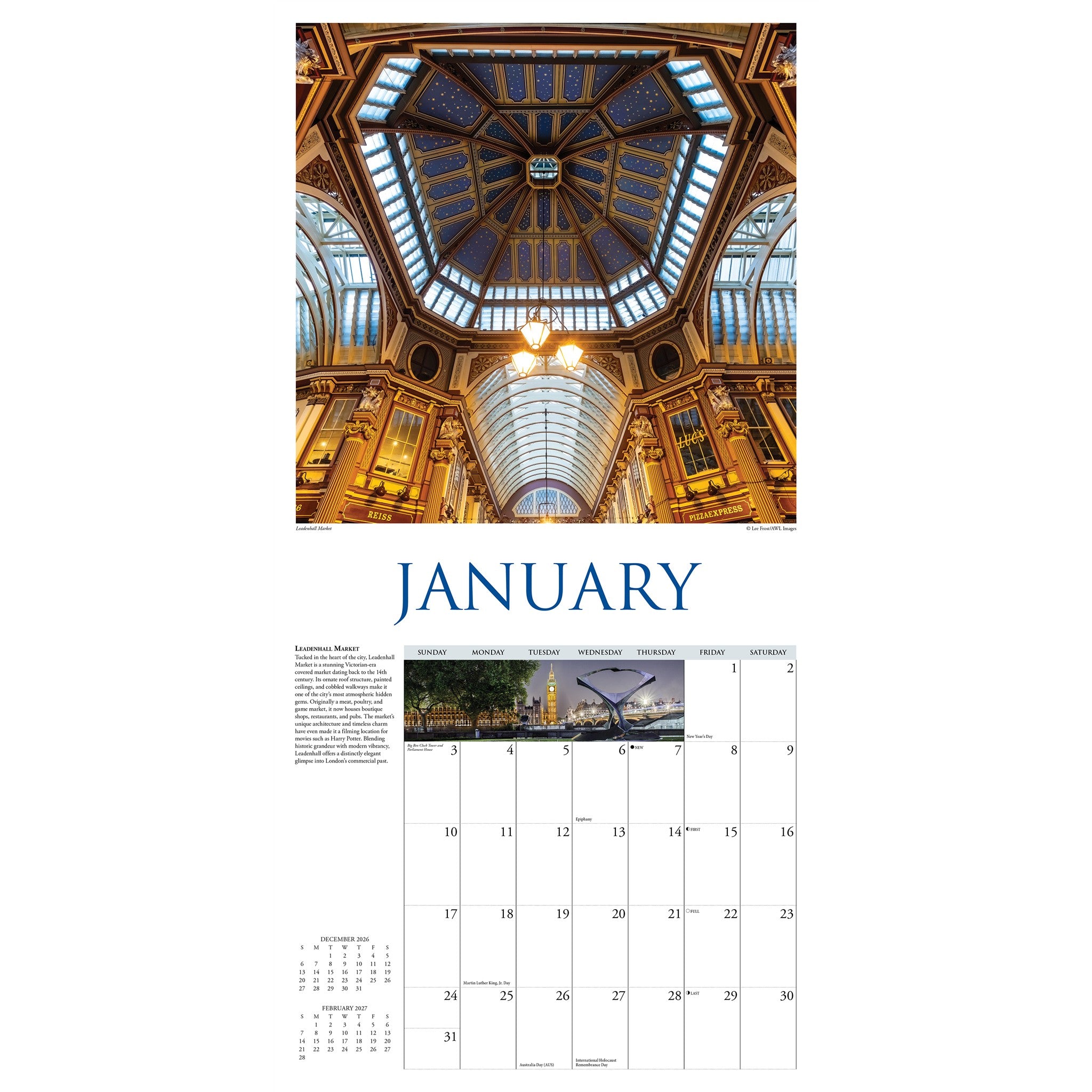 A Walk in London 2027 Wall Calendar - Online Only