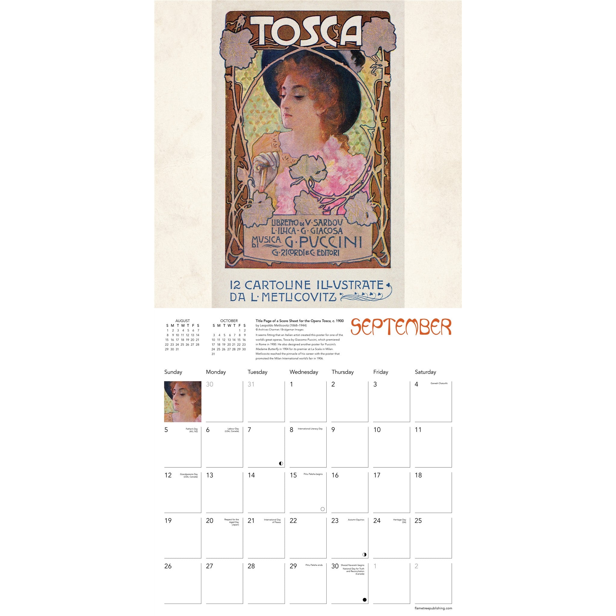 Art Nouveau Posters 2027 Wall Calendar