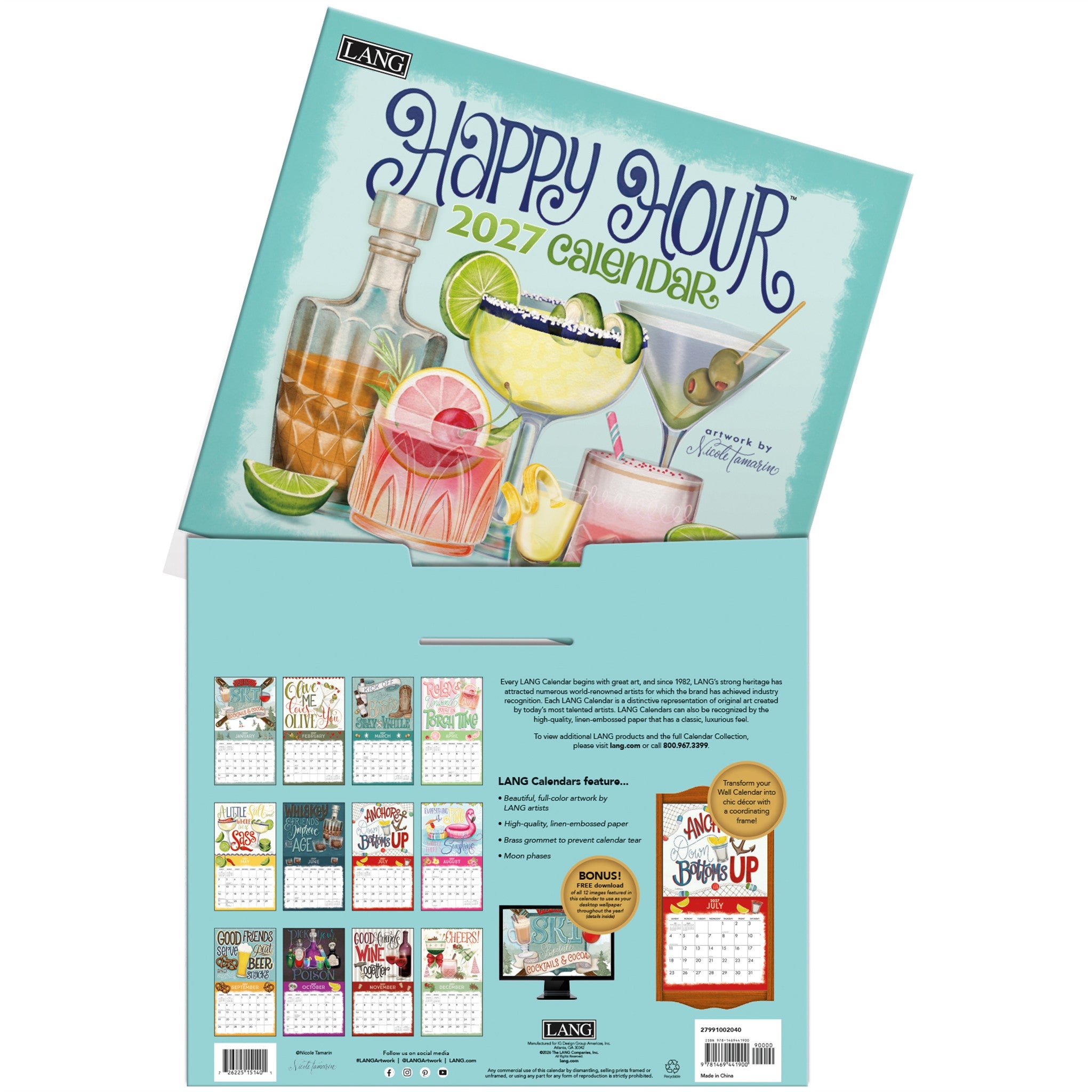 Happy Hour 2027 Wall Calendar