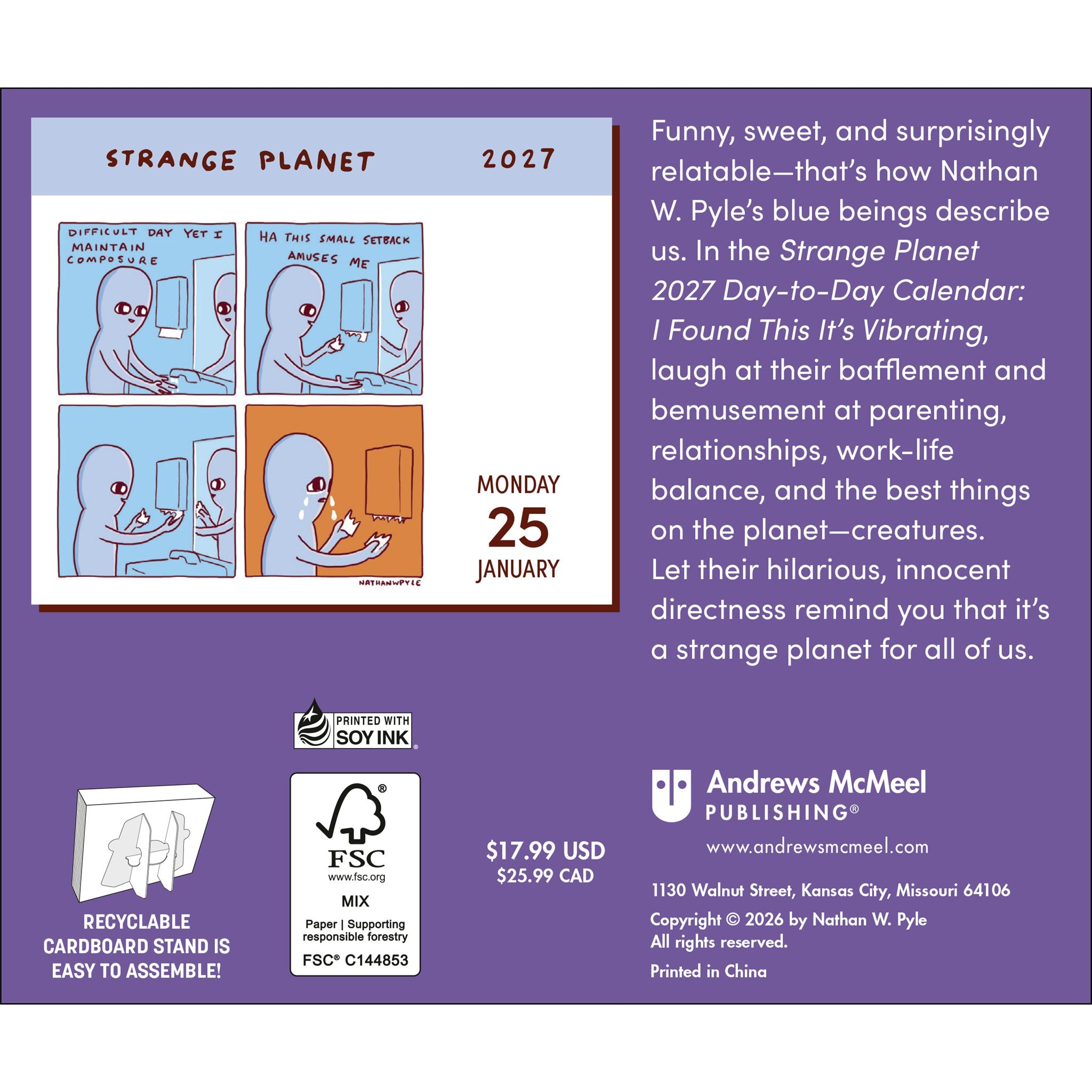 Strange Planet 2027 Box Calendar